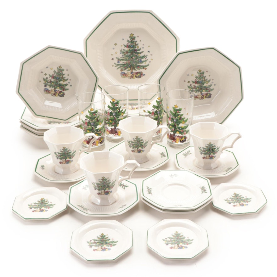 Nikko "Christmastime" Tableware, Setting for Four