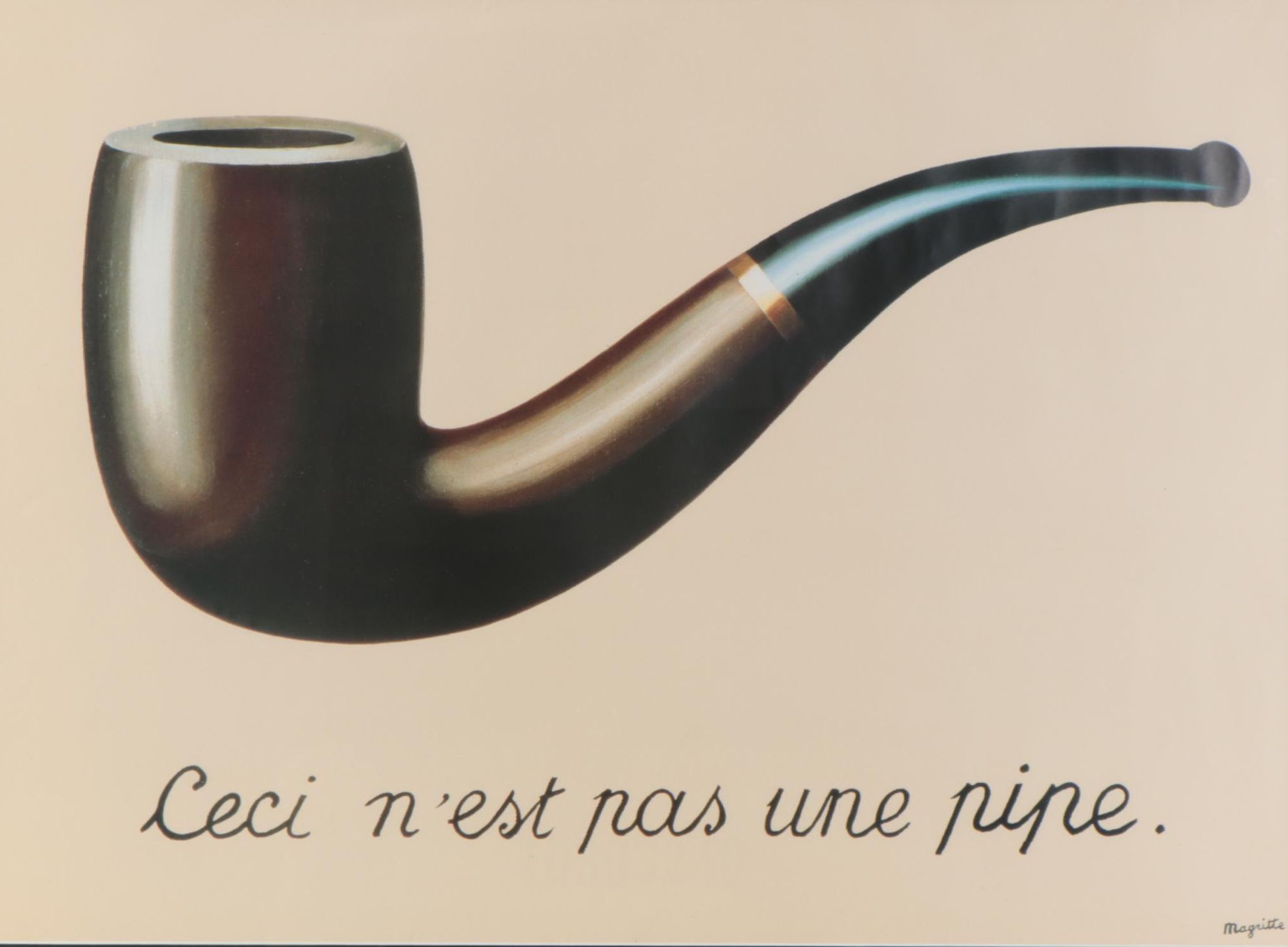 Offset Lithograph After René Magritte "Ceci n'est pas une pipe"