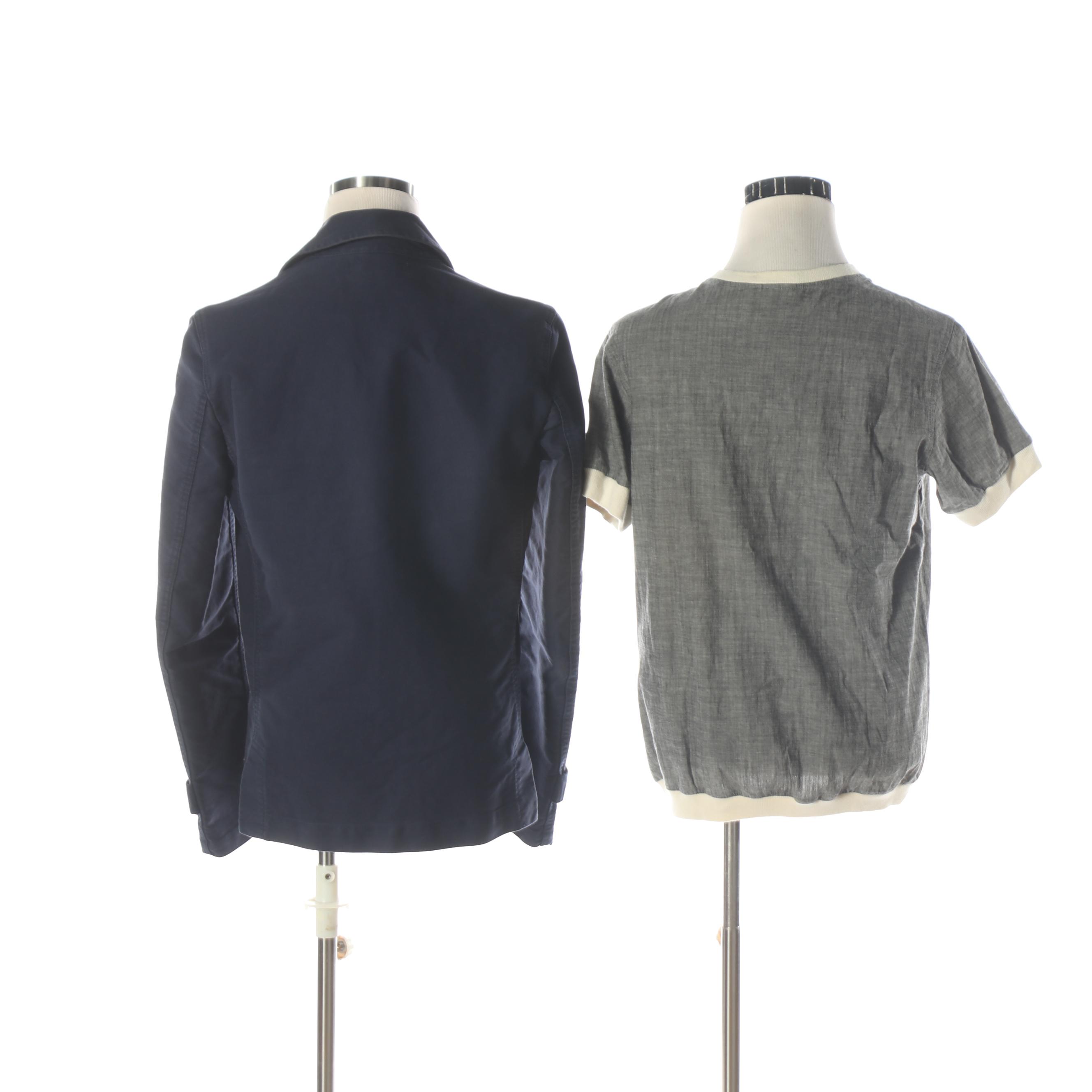 Men's Comme des Garcons Bleu de Paname Jacket and Shirt