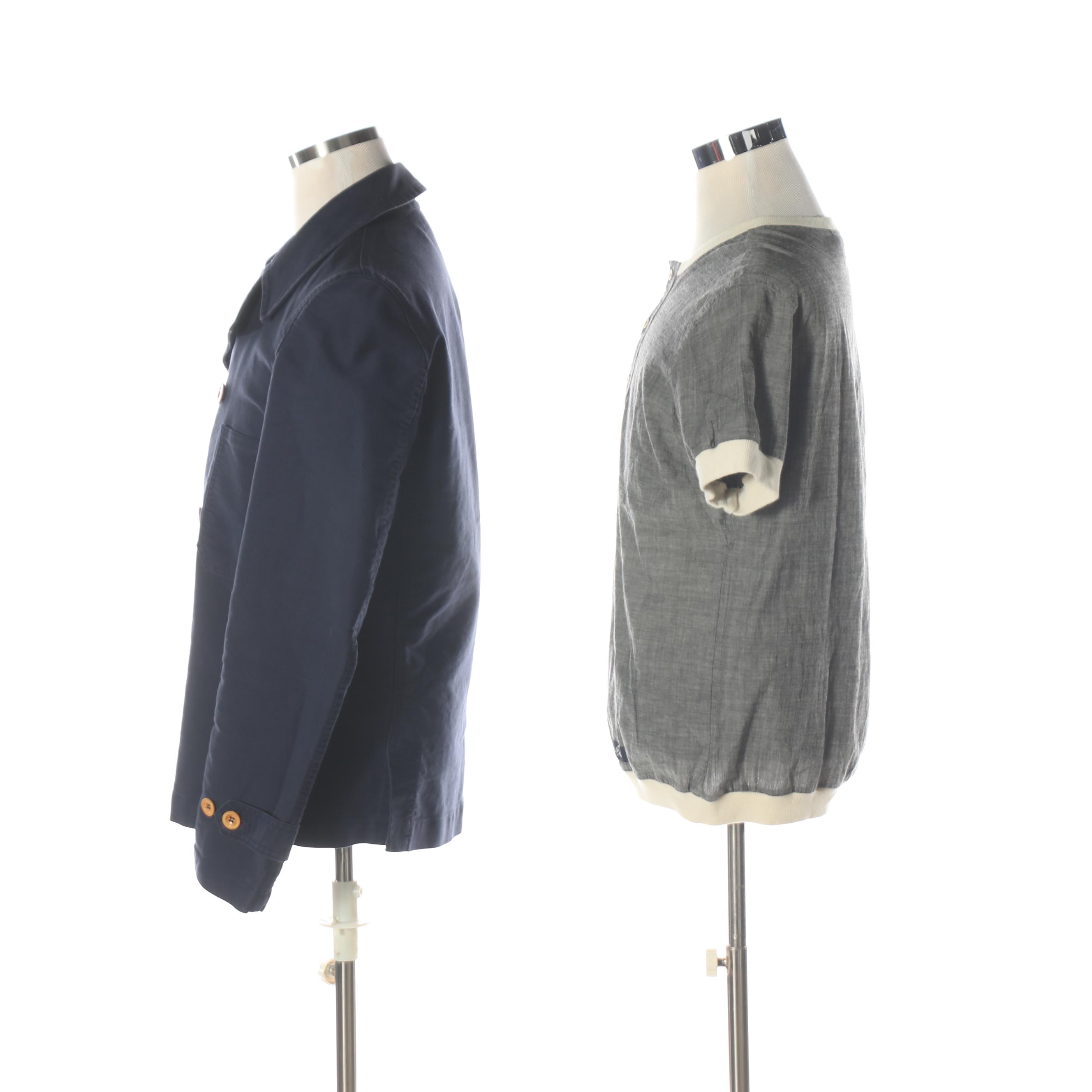 Men's Comme des Garcons Bleu de Paname Jacket and Shirt