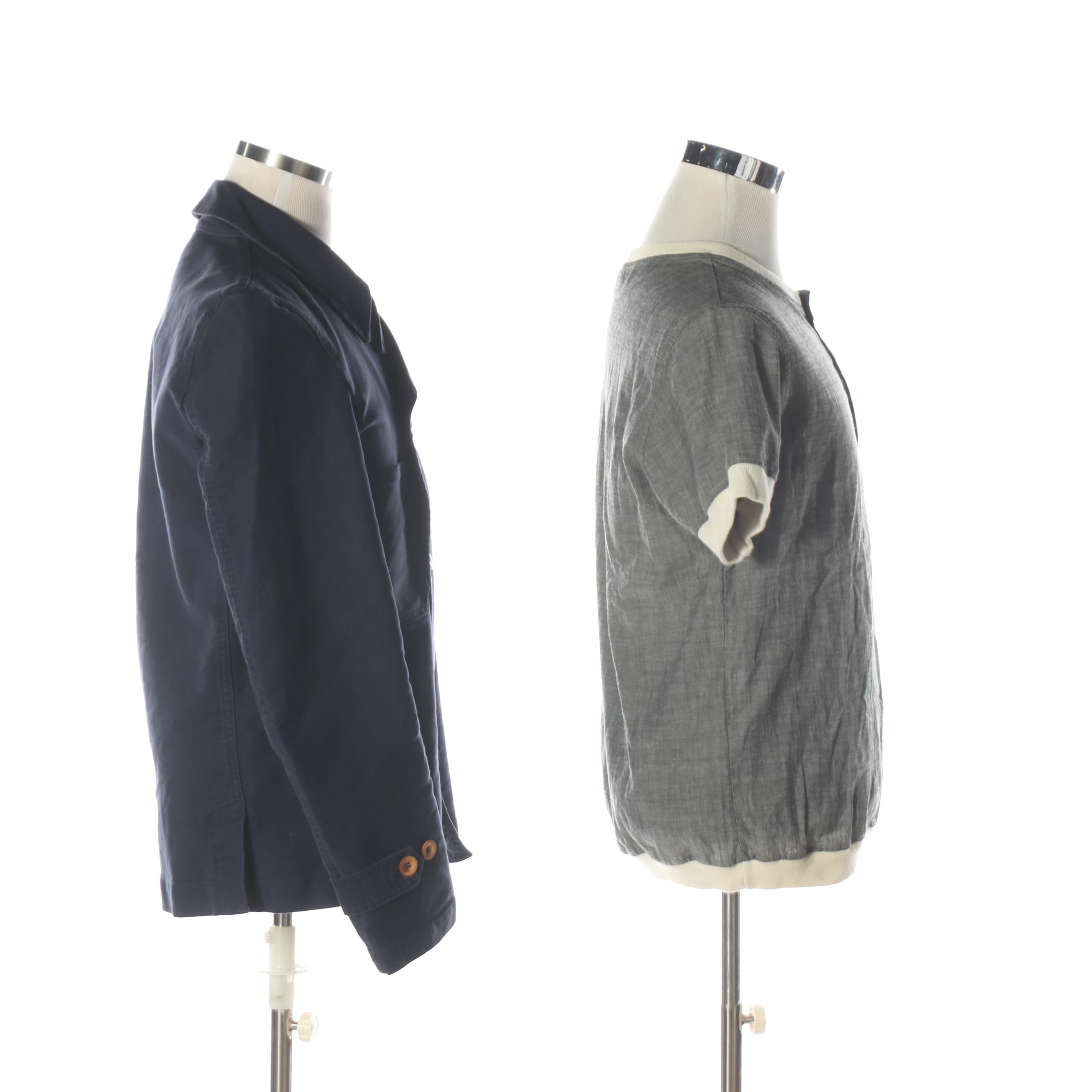 Men's Comme des Garcons Bleu de Paname Jacket and Shirt