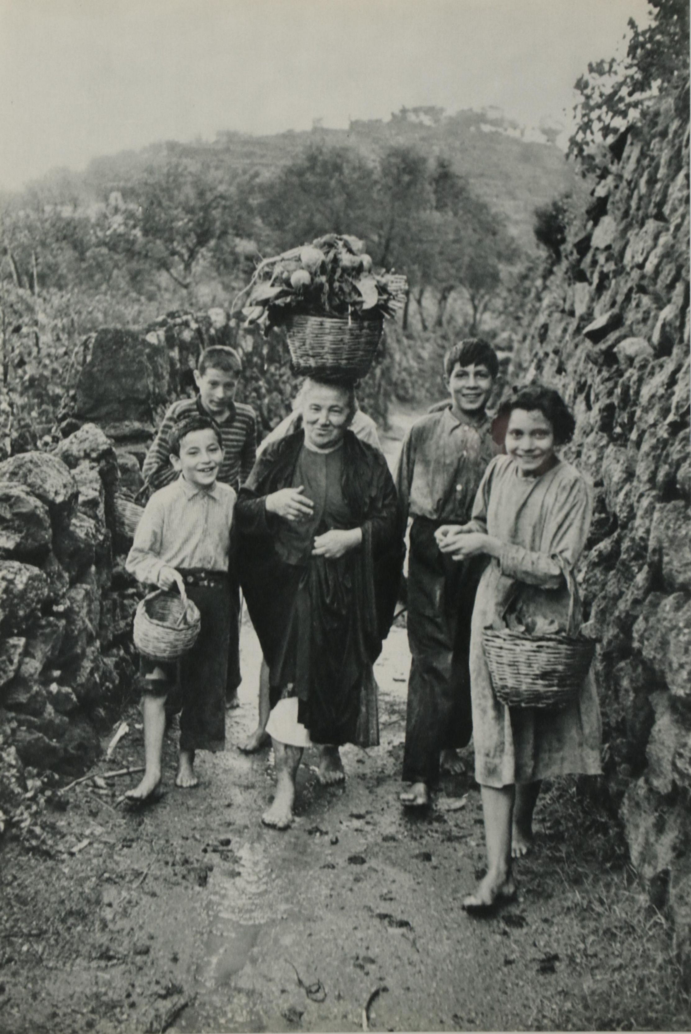 Henri Cartier-Bresson Naples Family Rotogravure From "The Europeans," 1955