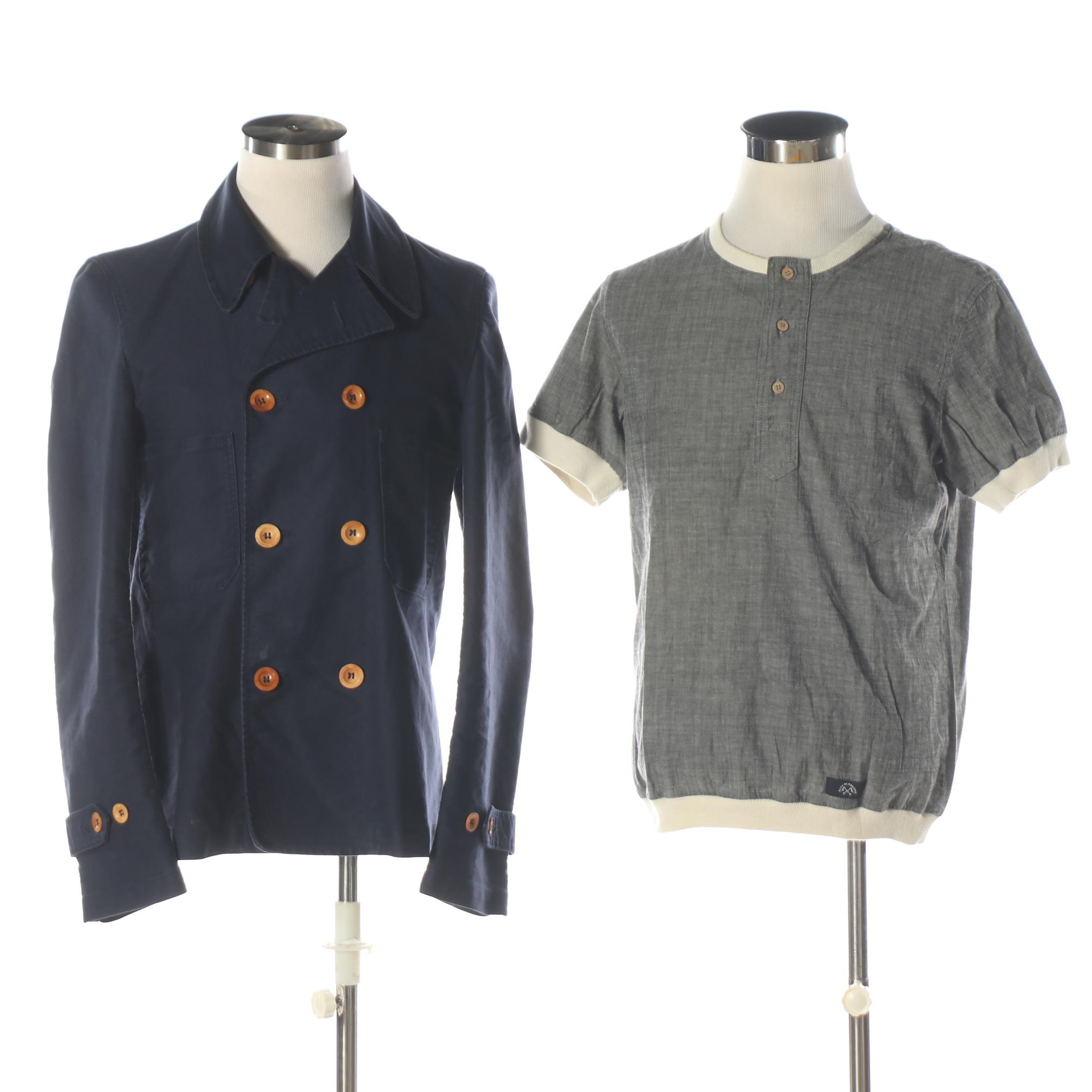 Men's Comme des Garcons Bleu de Paname Jacket and Shirt