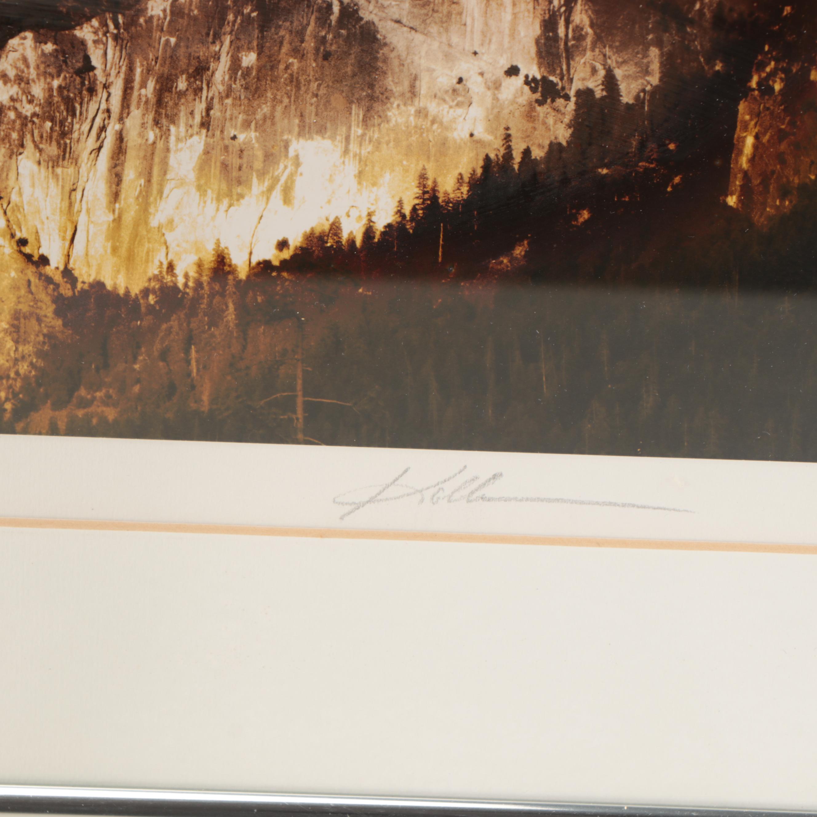 Bob Kolbrener Silver Gelatin Photograph "Rainbow - Yosemite Valley"