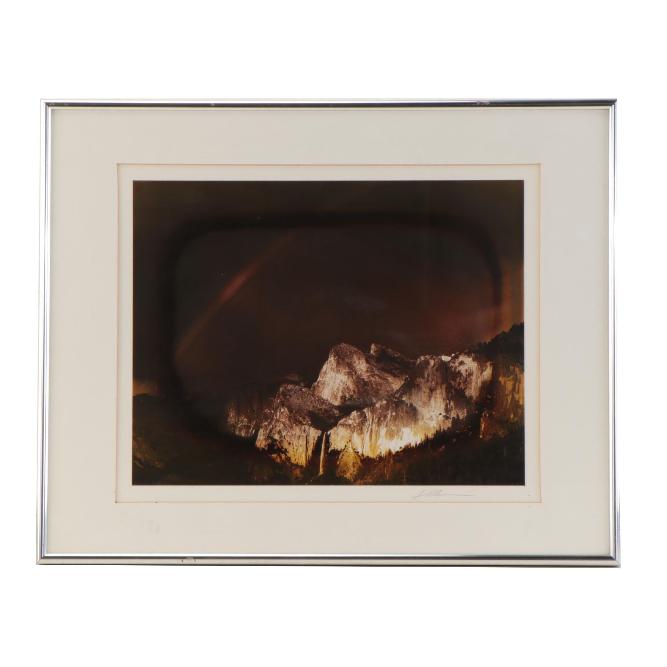 Bob Kolbrener Silver Gelatin Photograph "Rainbow - Yosemite Valley"