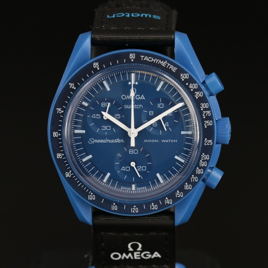 "Moon Swatch" By Omega/Swatch Chronograph Wristwatch