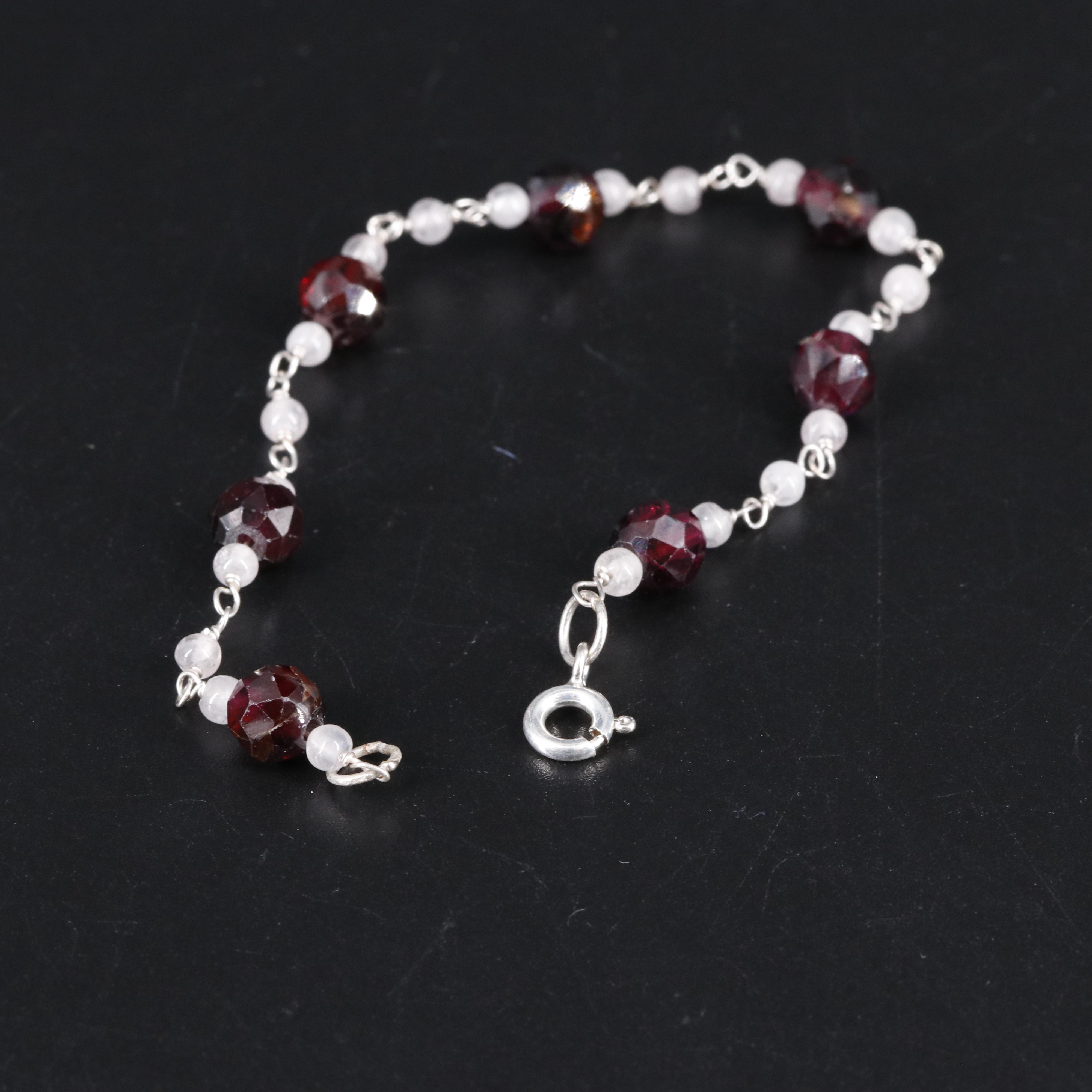 Sterling Gemstone Bracelet