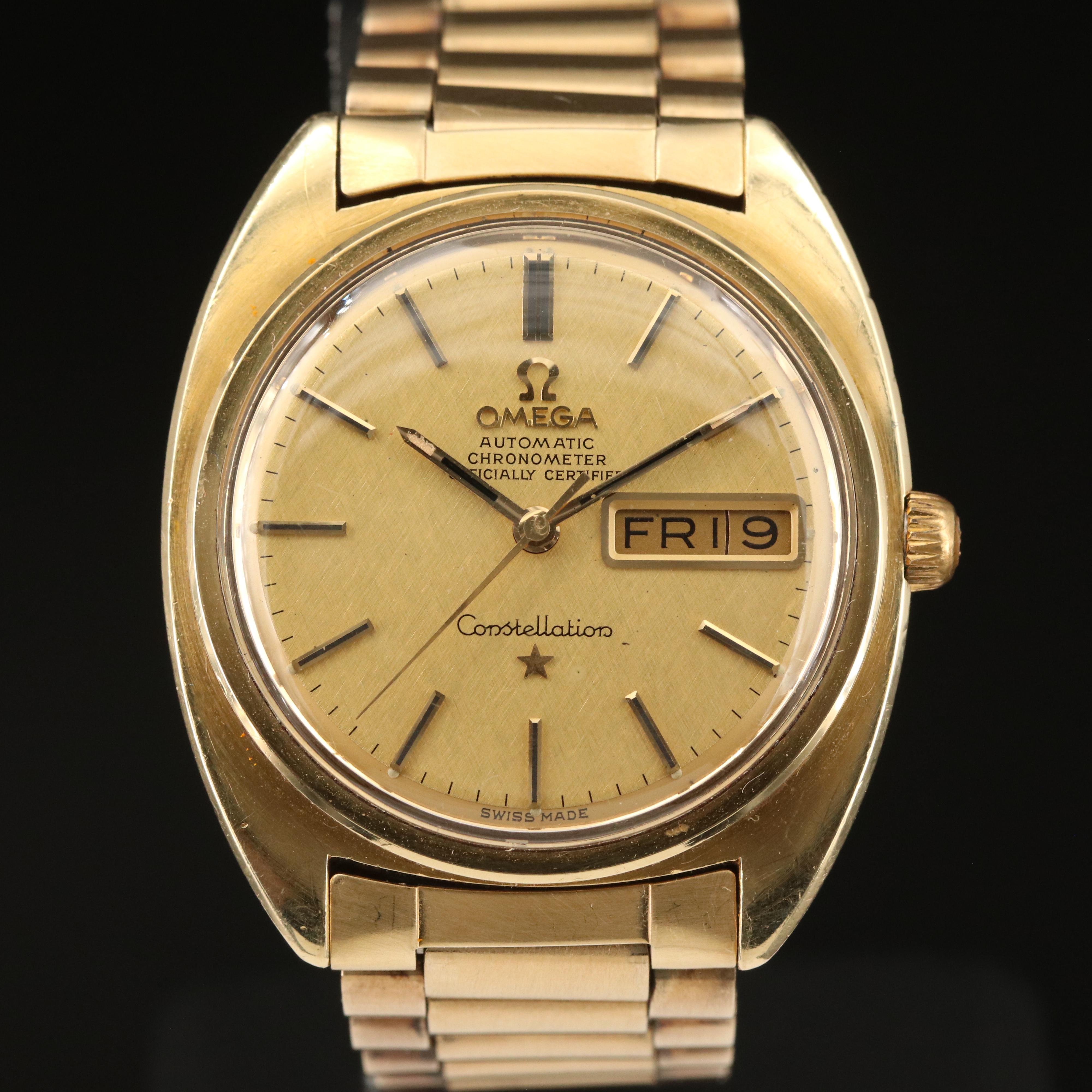 1969 Omega Constellation Day/Date Officially Certified Chronometer Watch