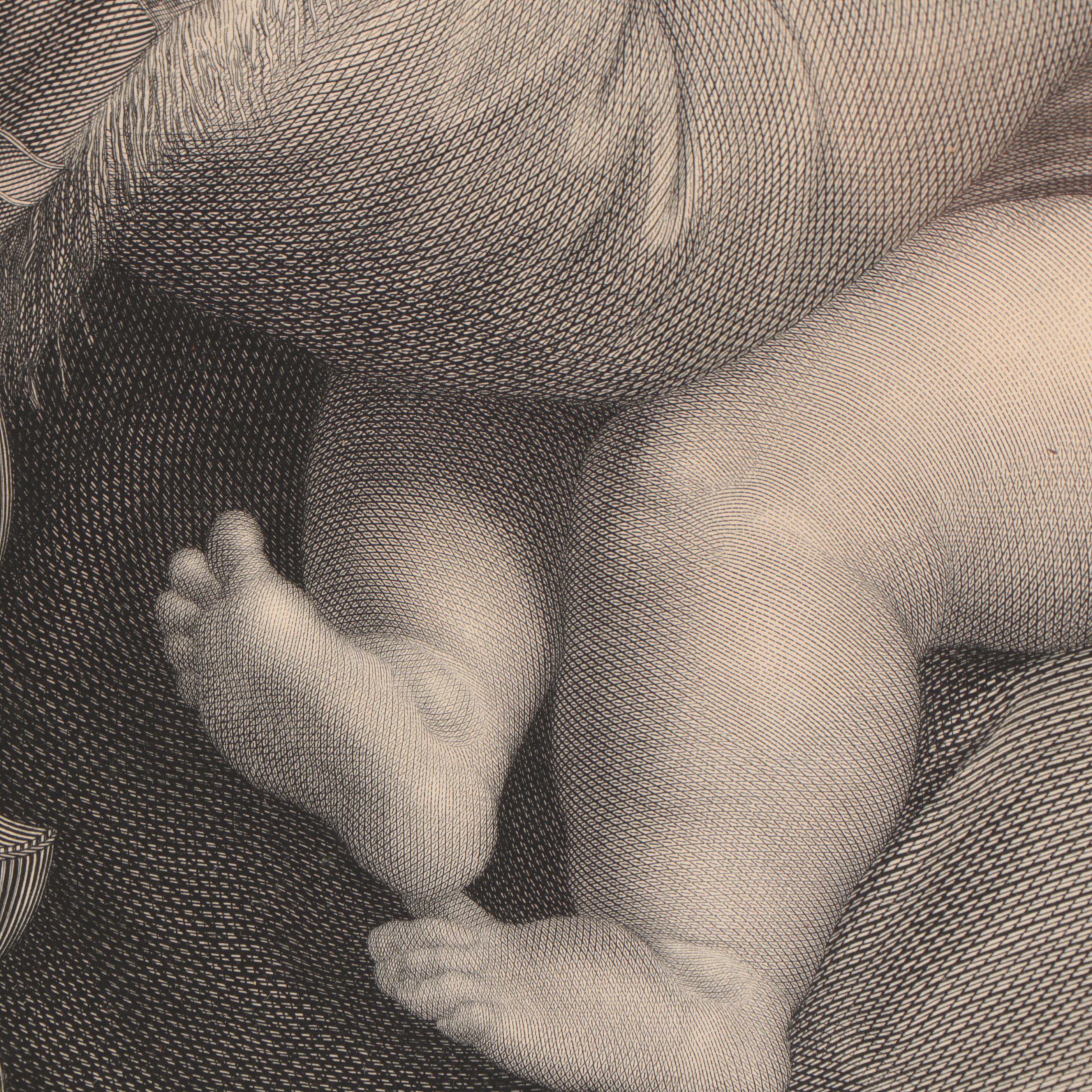 Engraving After Raphael "Madonna della Seggiola"