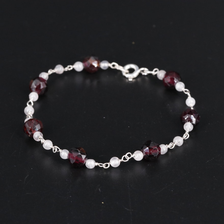 Sterling Gemstone Bracelet