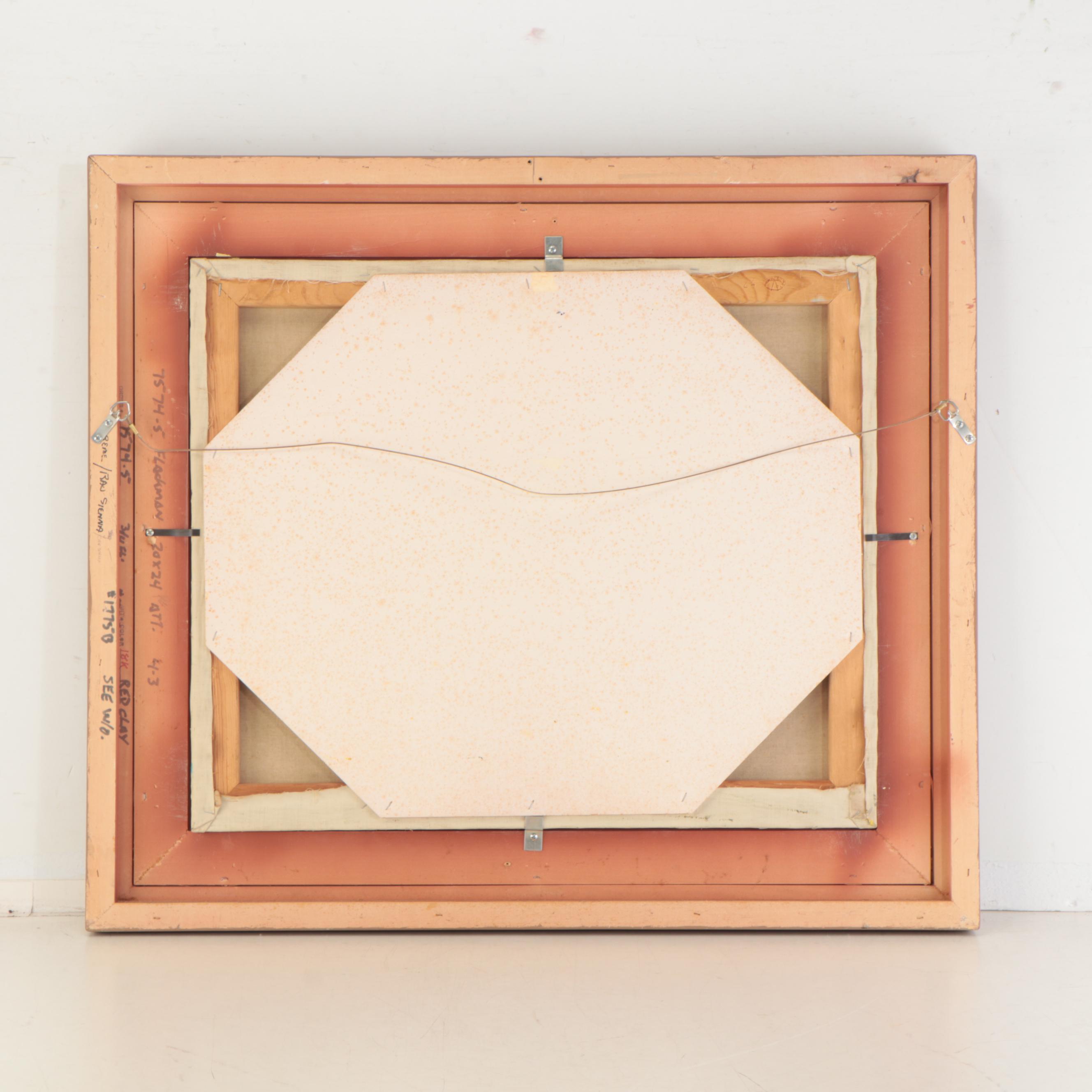 Douglas Flackman Oil Painting of a Covered Bridge