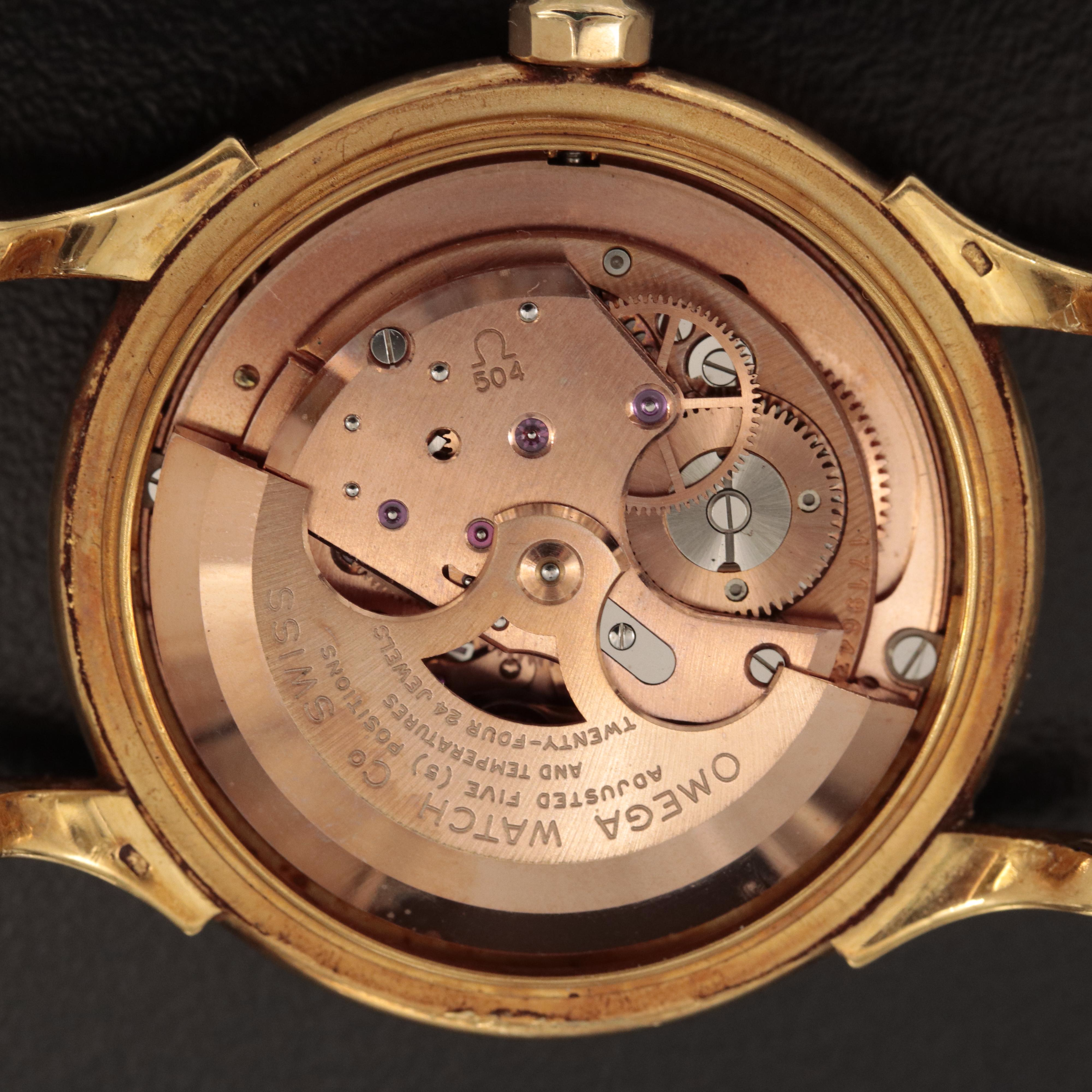 18K Omega Constellation Calendar with 14K Omega Band