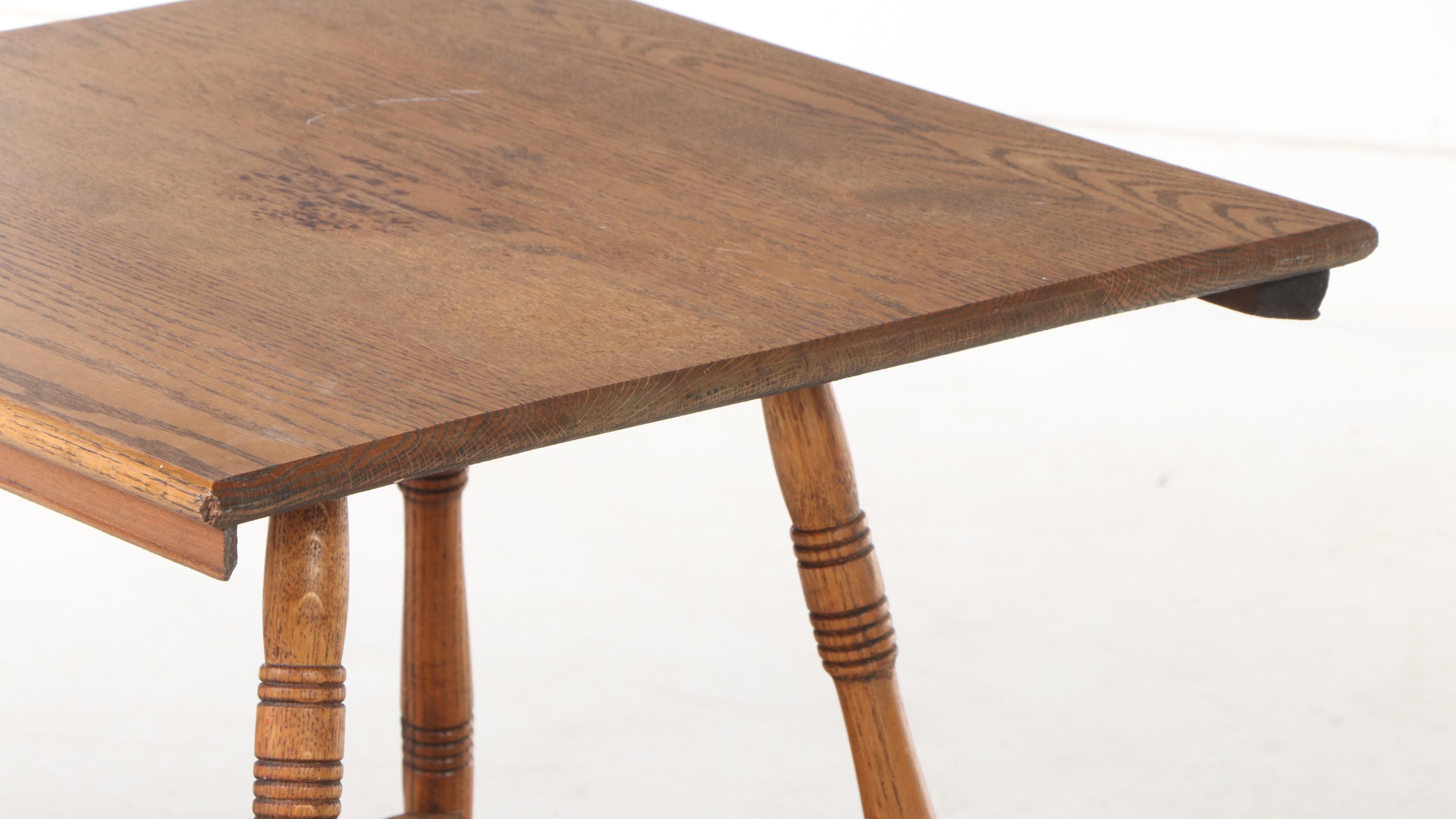 Late Victorian Oak Two-Tier Side Table, circa 1900