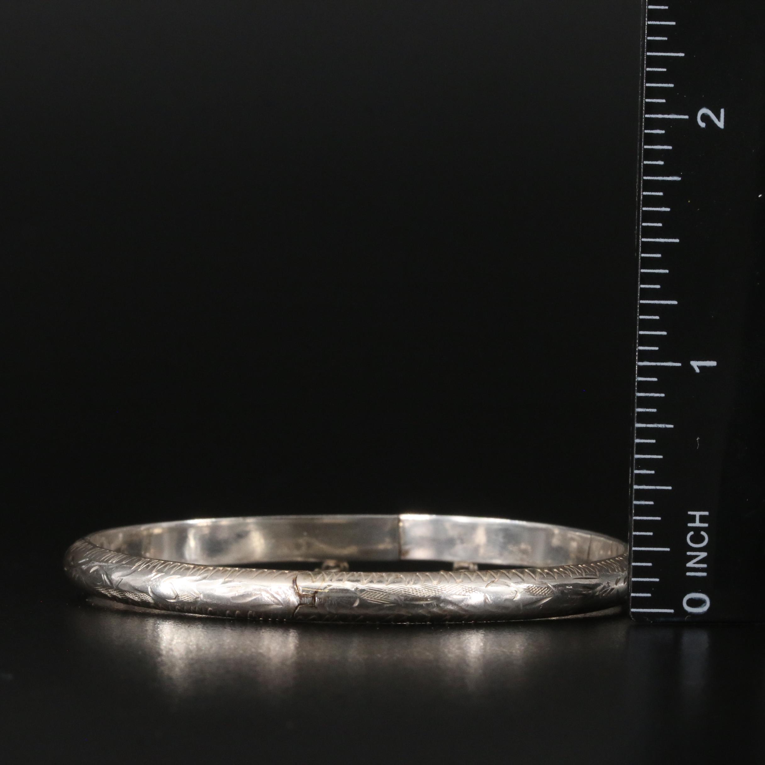 Sterling Heart Locket Necklace and Hinged Bangle