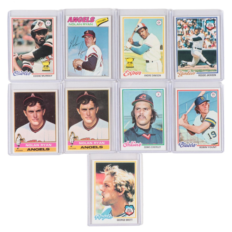 Topps Baseball Cards With Dawson, Murray, Ryan and More, 1970s