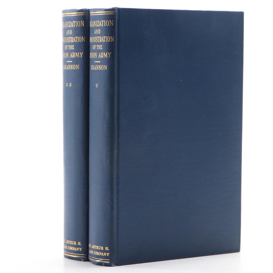 Signed "The Organization and Administration of the Union Army" Two-Volume Set