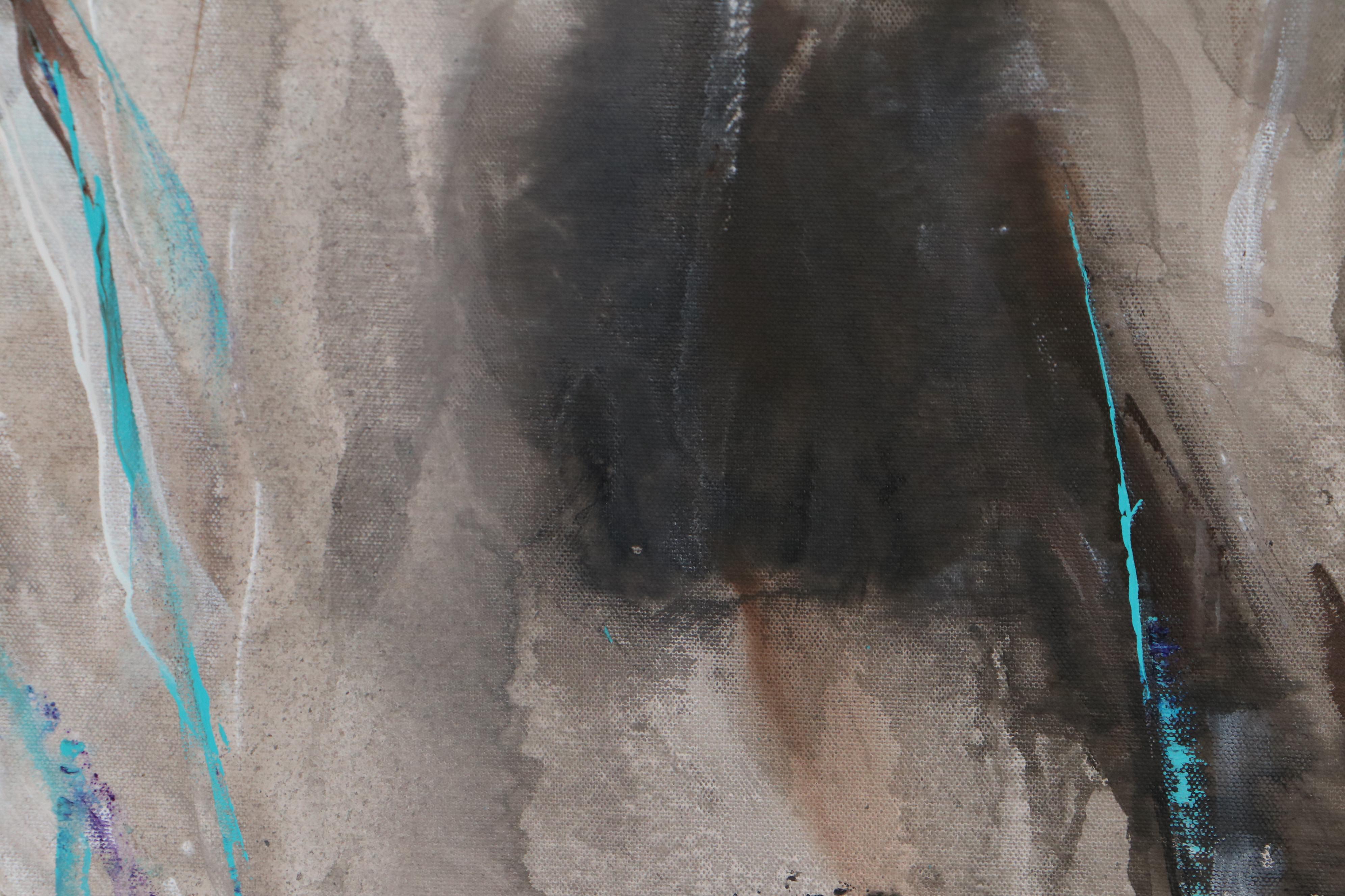 Sanna Abstract Acrylic Painting "An Uprooting," 21st Century