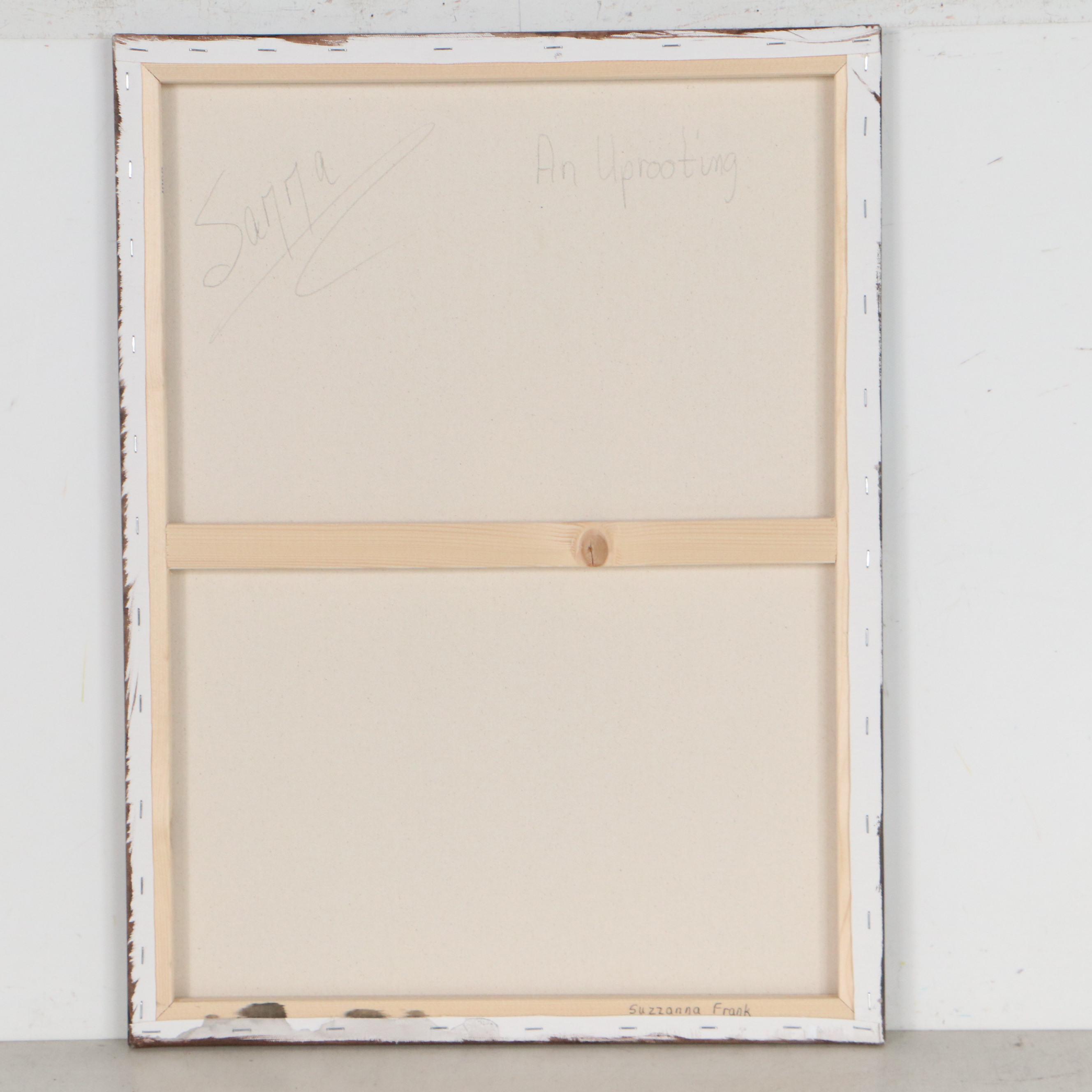 Sanna Abstract Acrylic Painting "An Uprooting," 21st Century