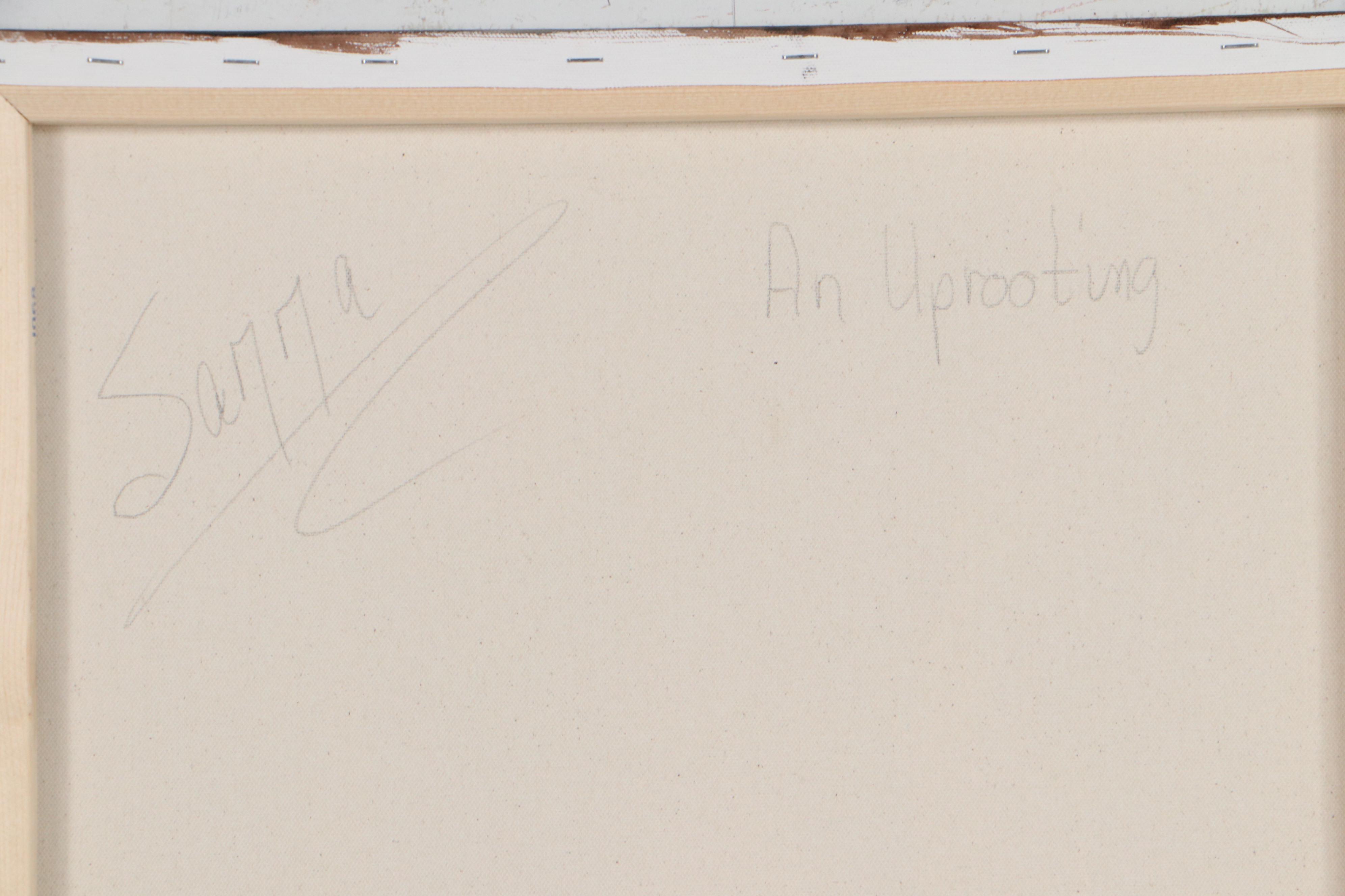 Sanna Abstract Acrylic Painting "An Uprooting," 21st Century