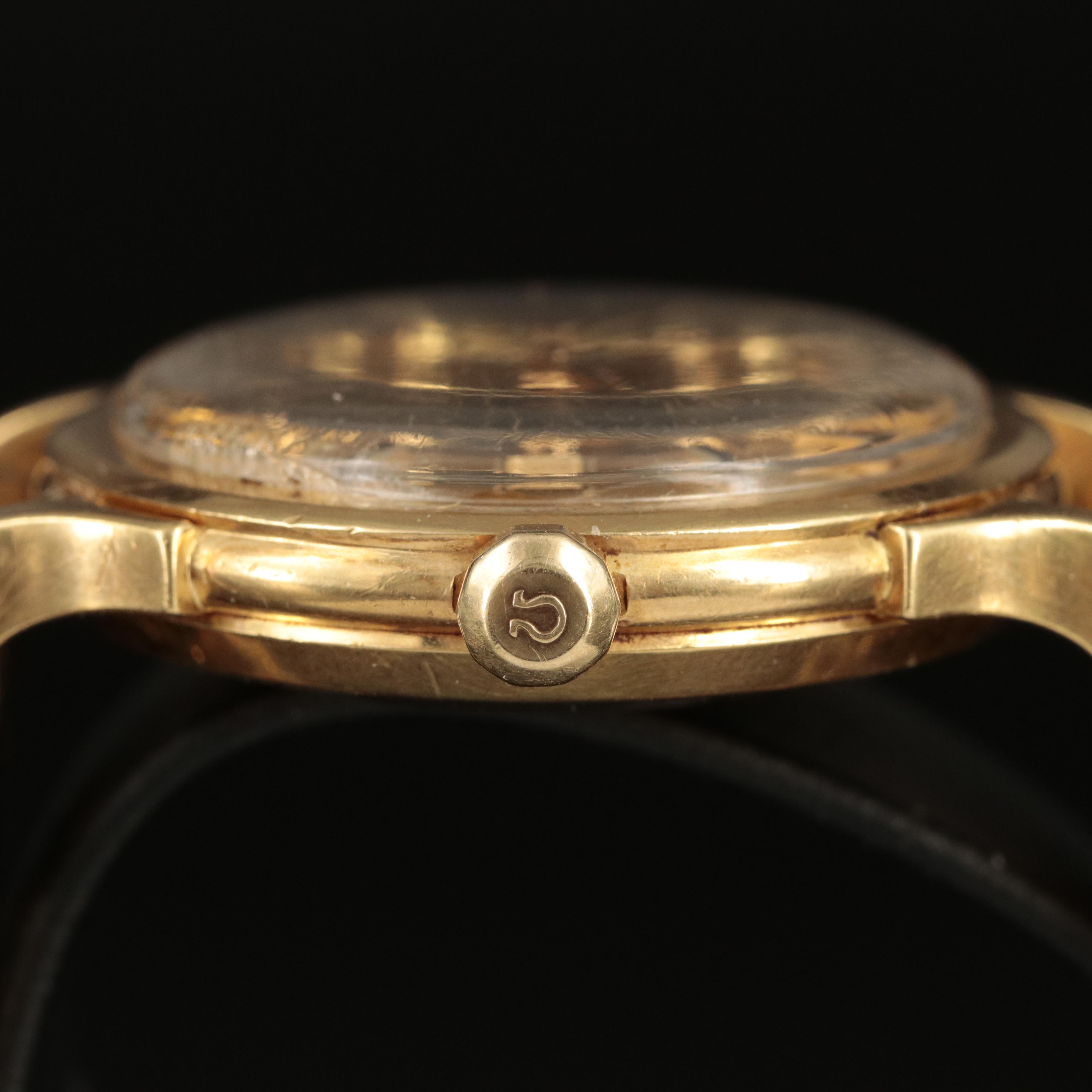 18K Omega Constellation Calendar with 14K Omega Band