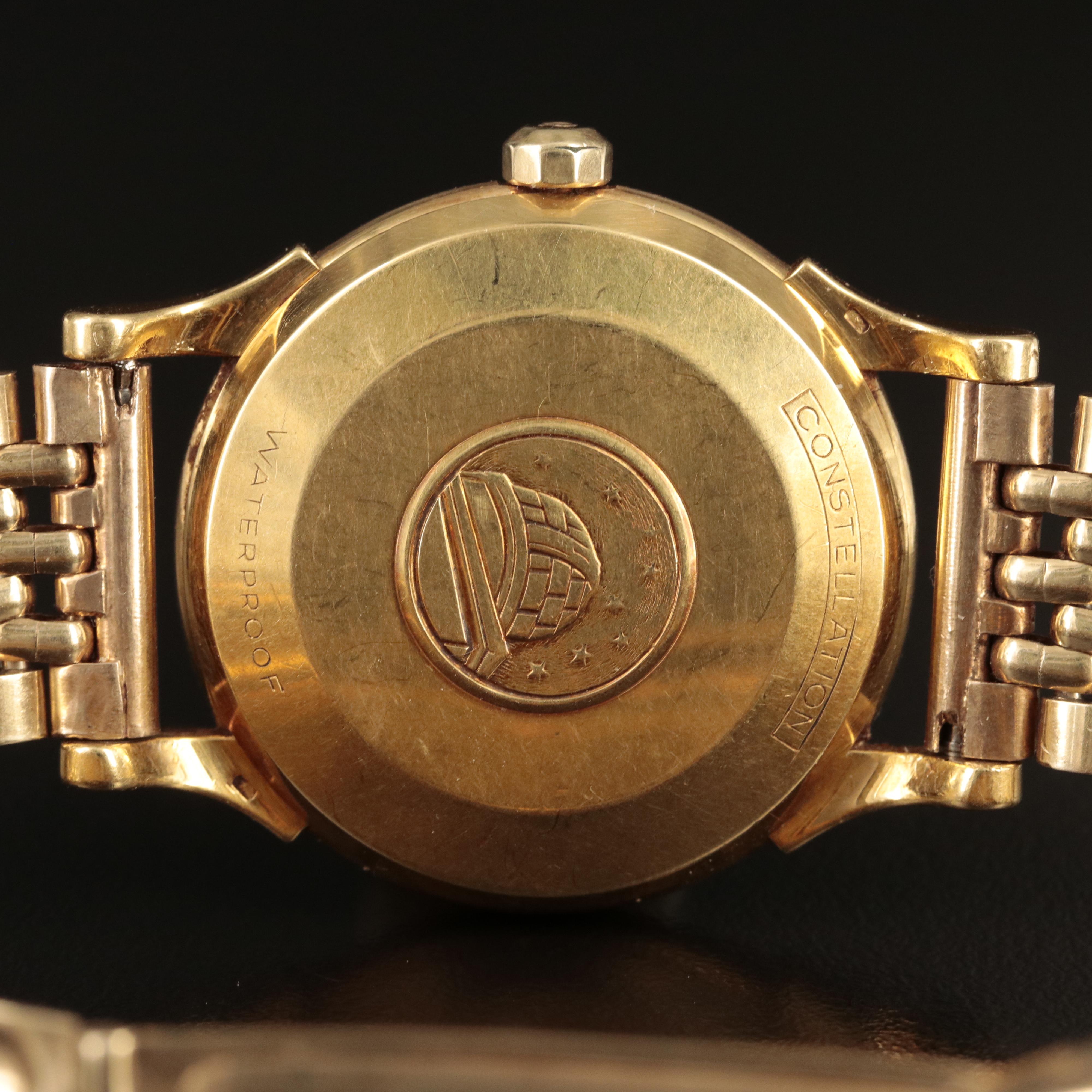 18K Omega Constellation Calendar with 14K Omega Band