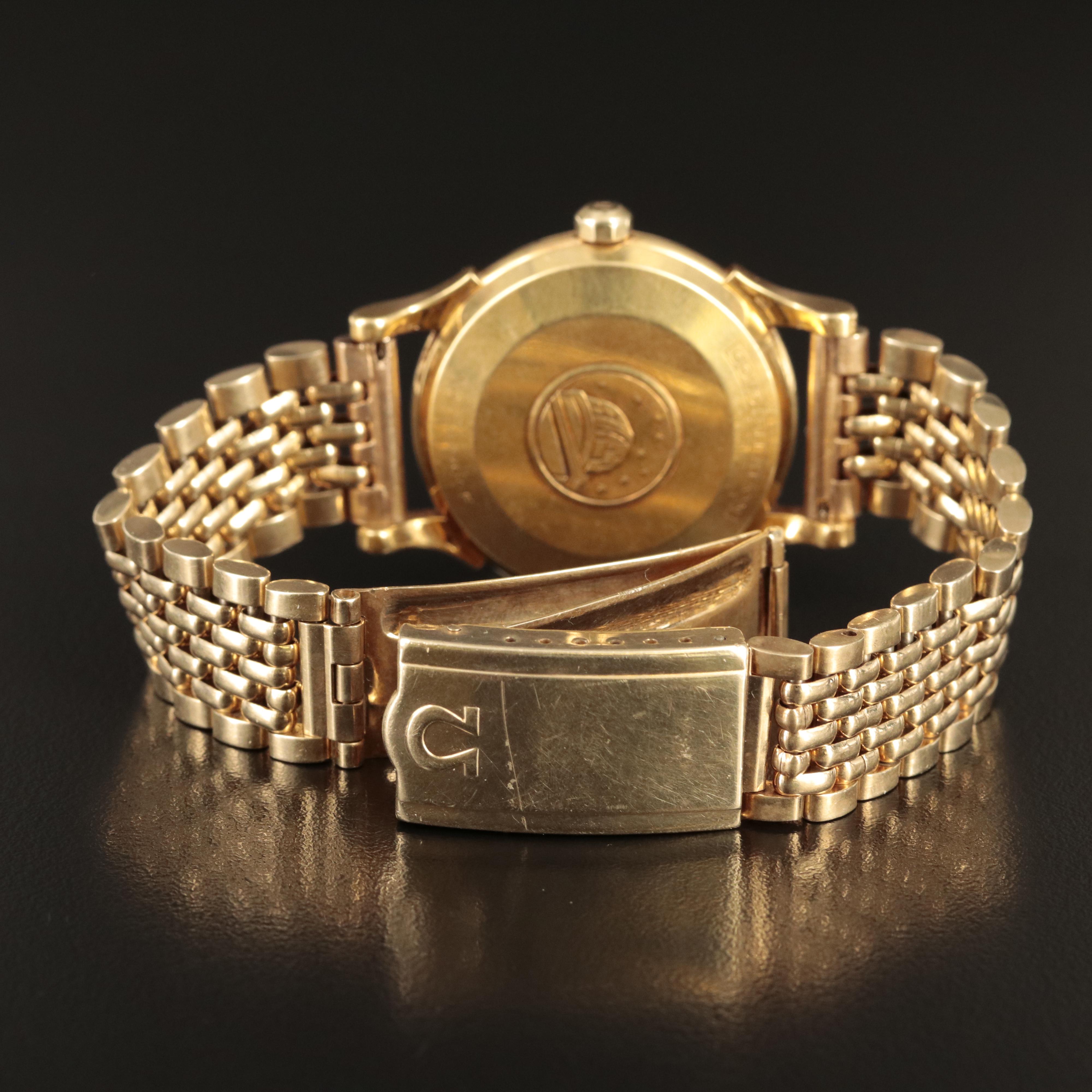 18K Omega Constellation Calendar with 14K Omega Band