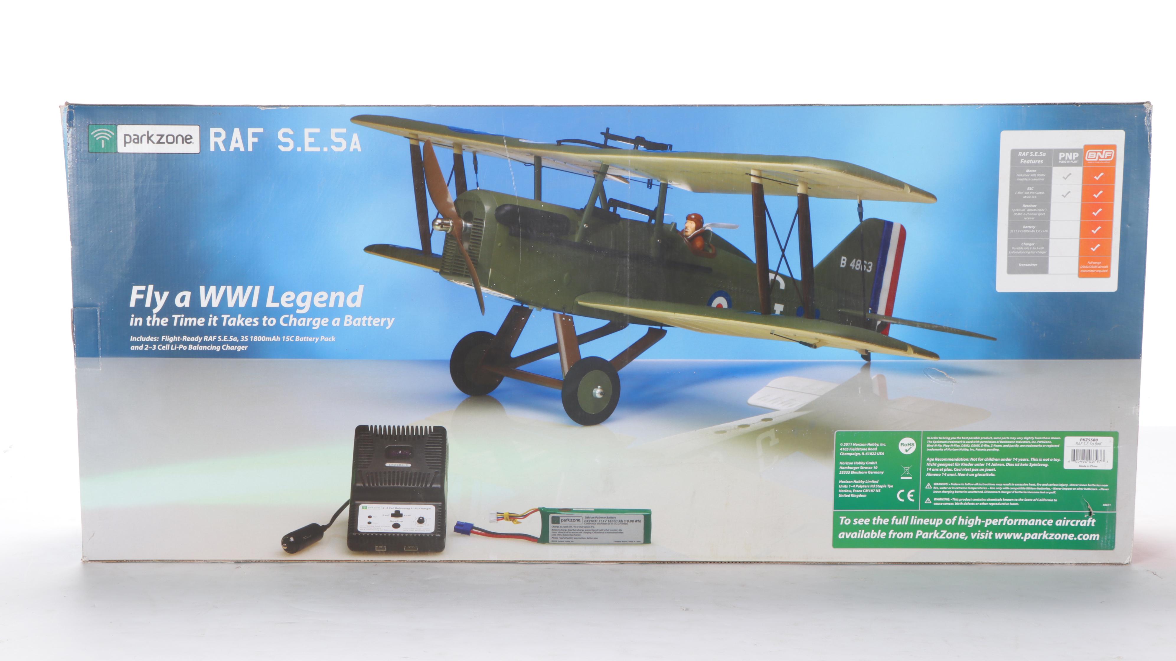 Parkzone Royal Aircraft Factory S.E.5A Electric Remote-Control Model Plane Kit