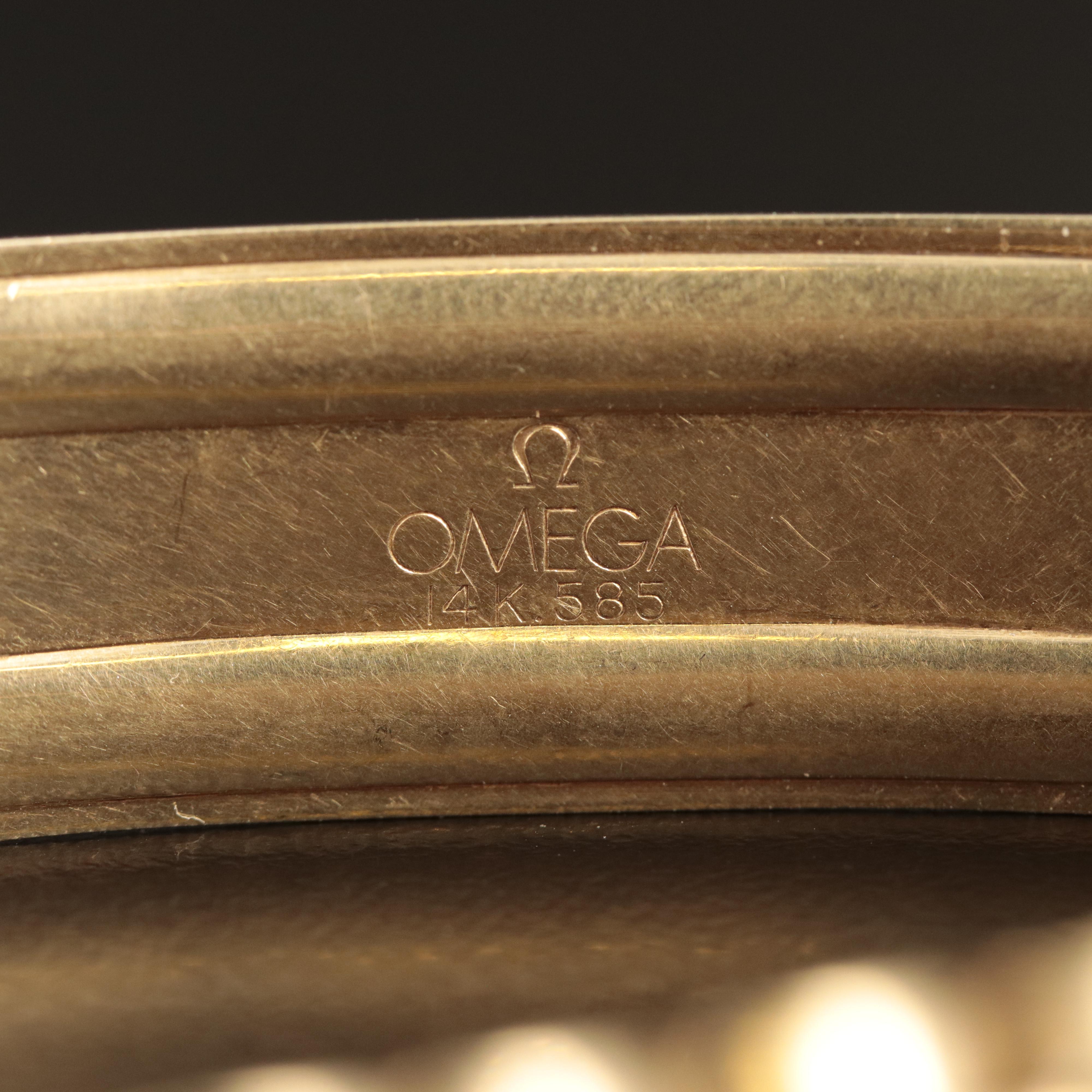 18K Omega Constellation Calendar with 14K Omega Band