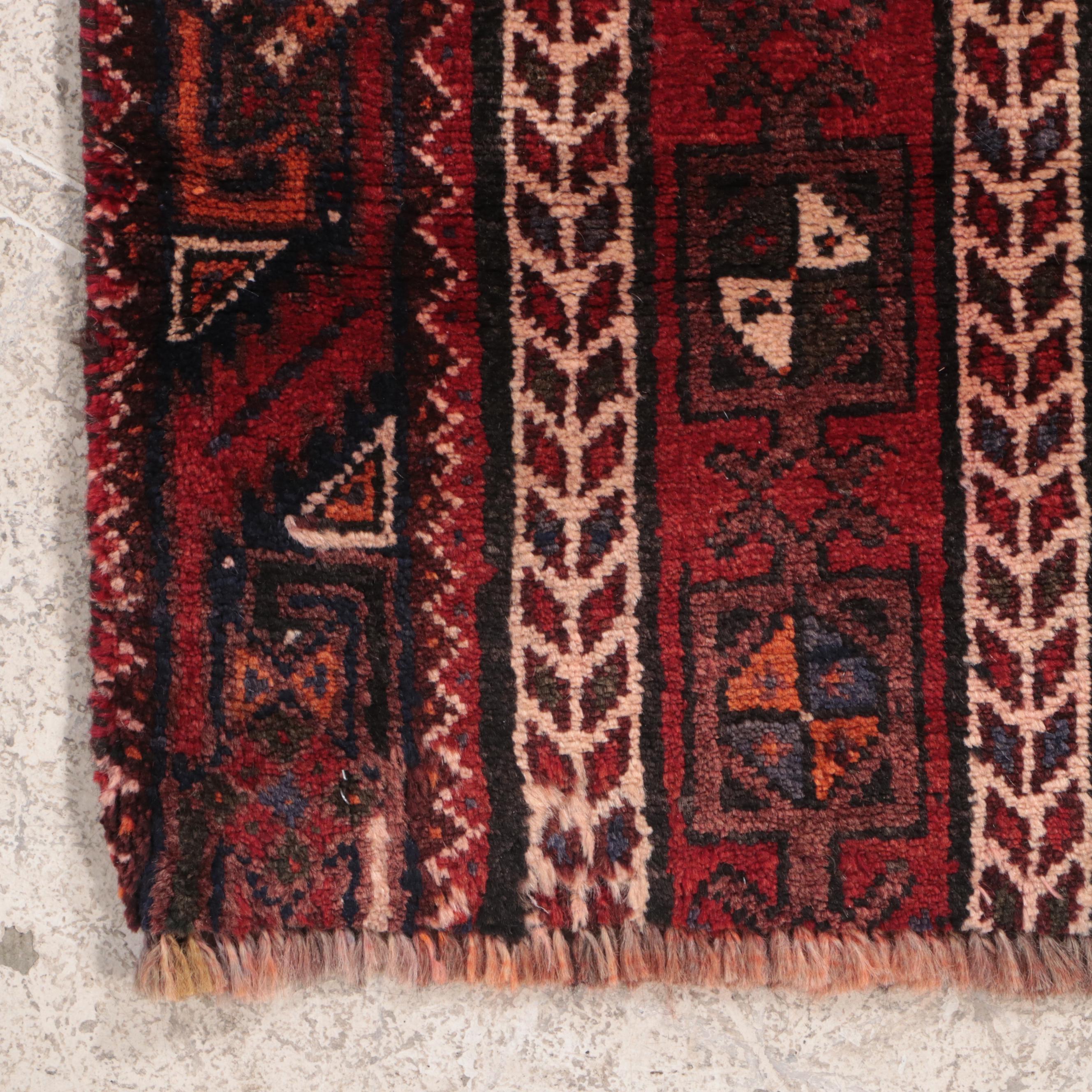 2'8 x 3'5 Hand-Knotted Afghan Baluch Accent Rug