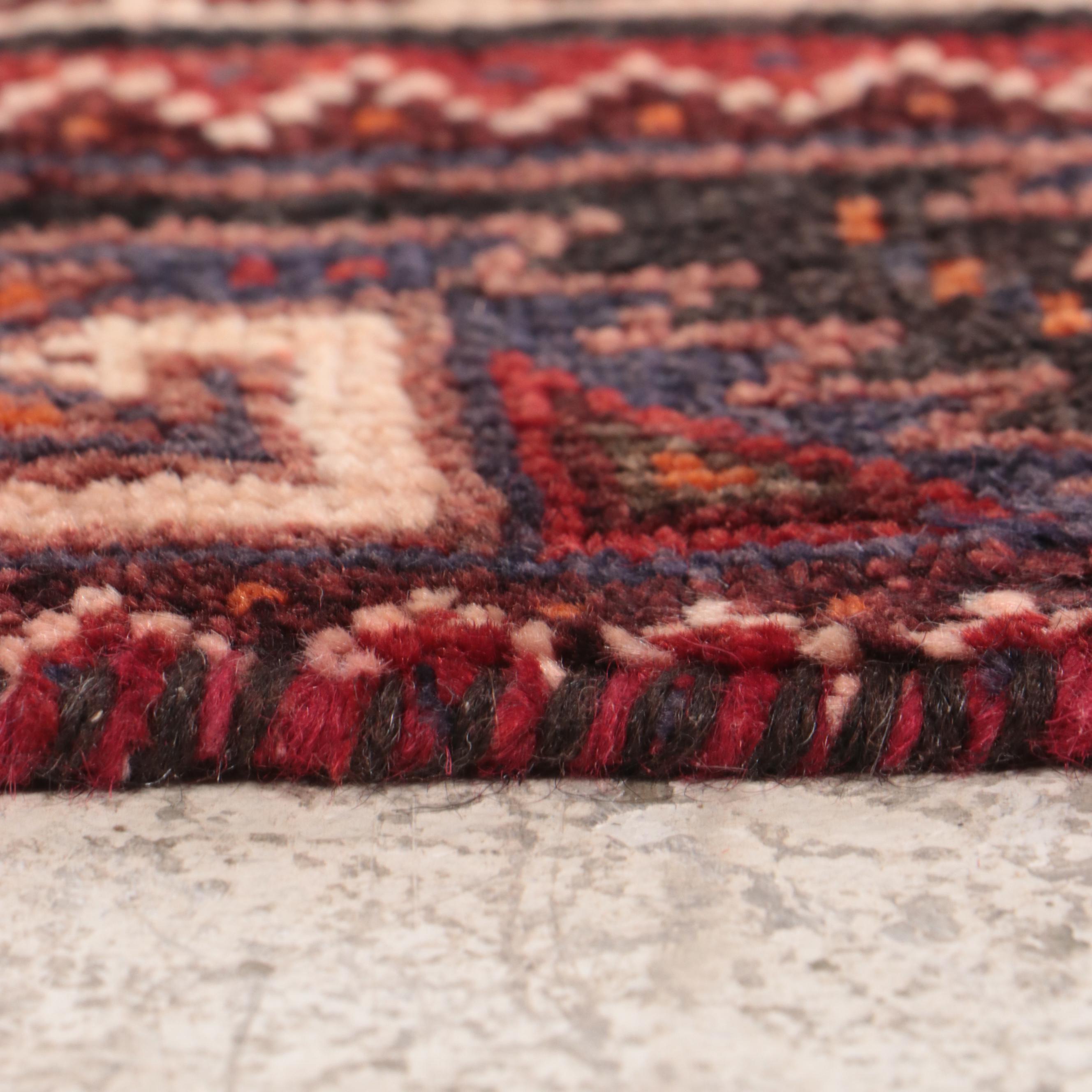 2'8 x 3'5 Hand-Knotted Afghan Baluch Accent Rug