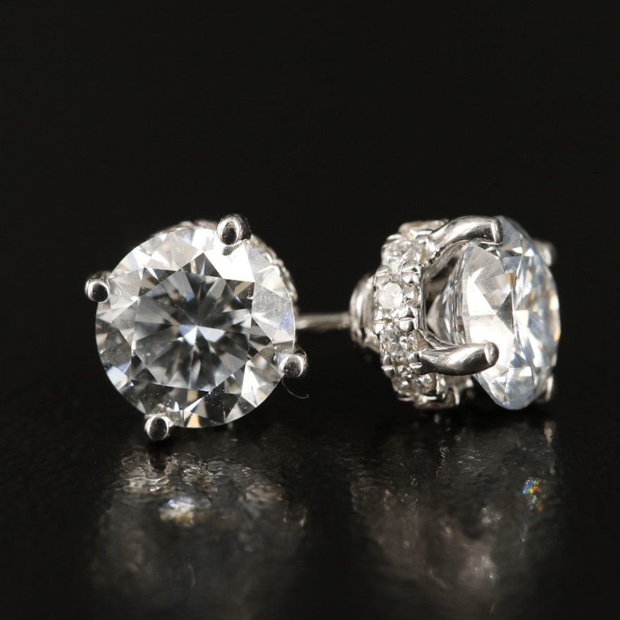 14K 2.45 CTW Lab Grown Diamond Stud Earrings