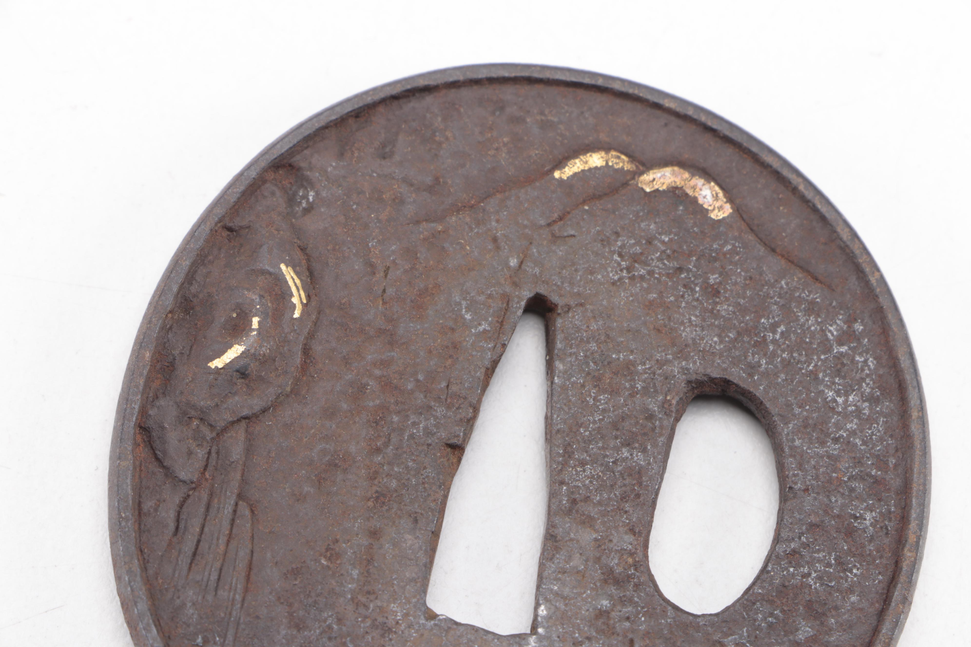 Japanese Forged Iron and Mixed Metal Tsuba Sword Guards, 18th/19th Century