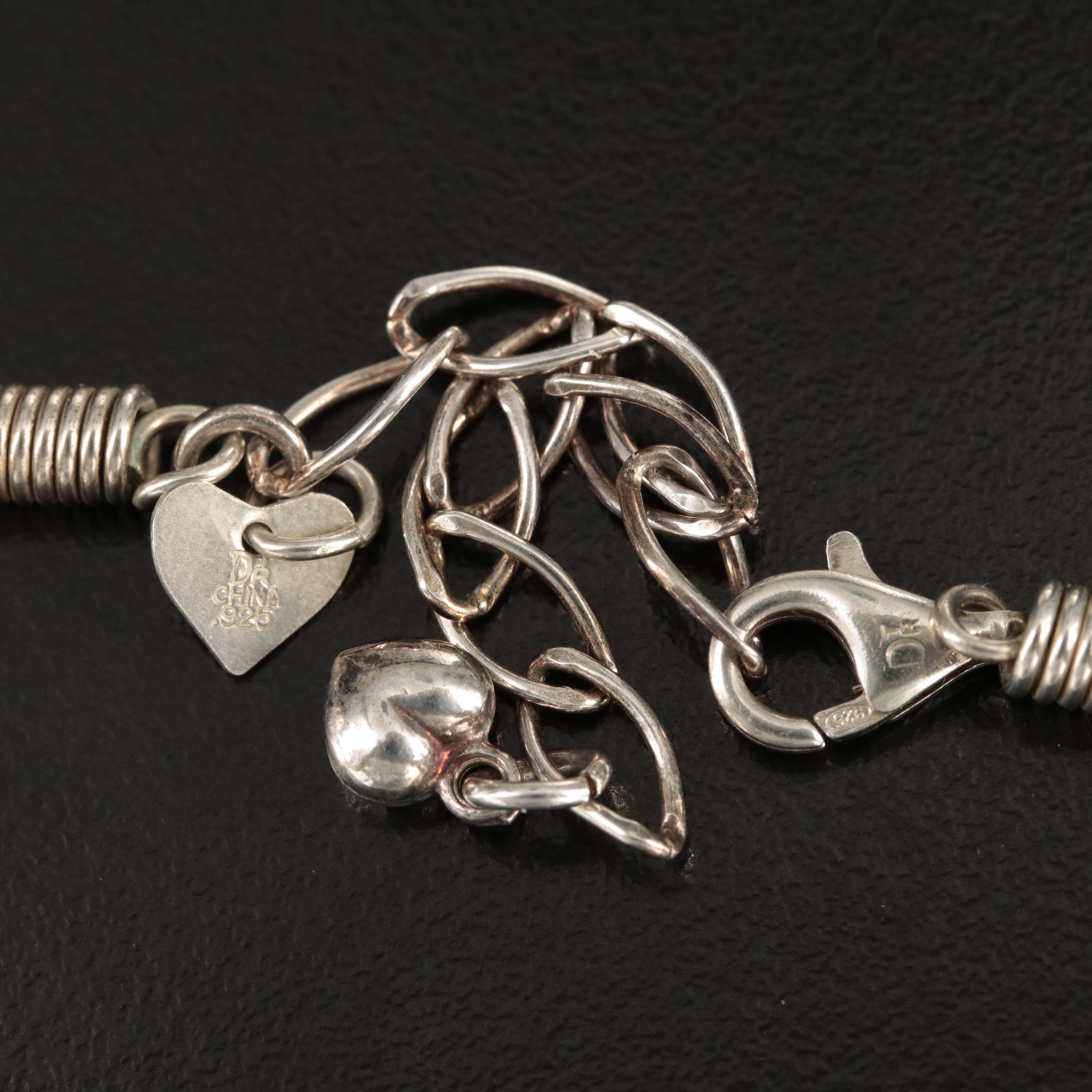 Desert Rose Trading Turquoise Necklace with Feather Motif Drop Earrings