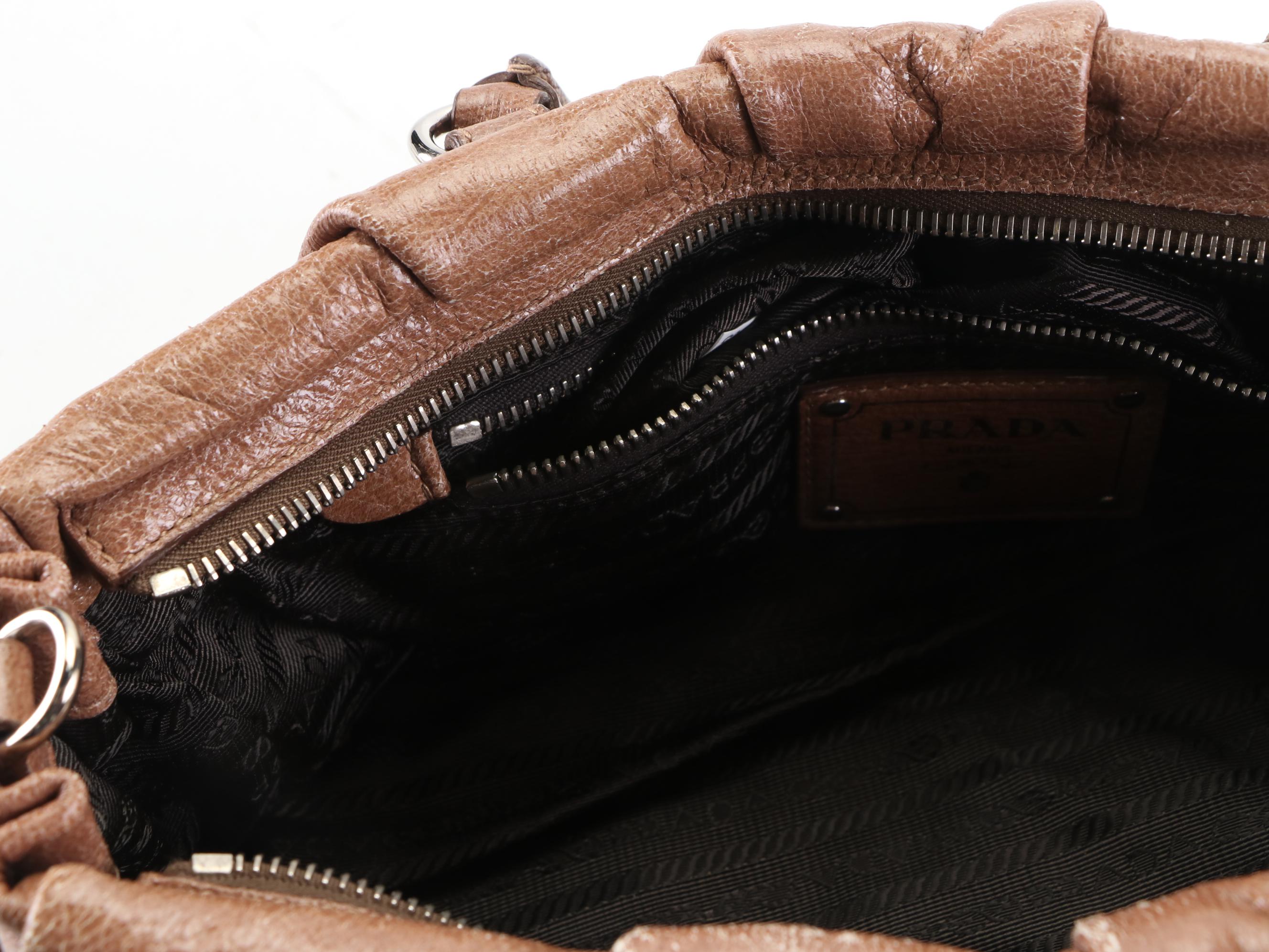 Prada Two-Way Bag BN1602 in Cervo Lux Leather