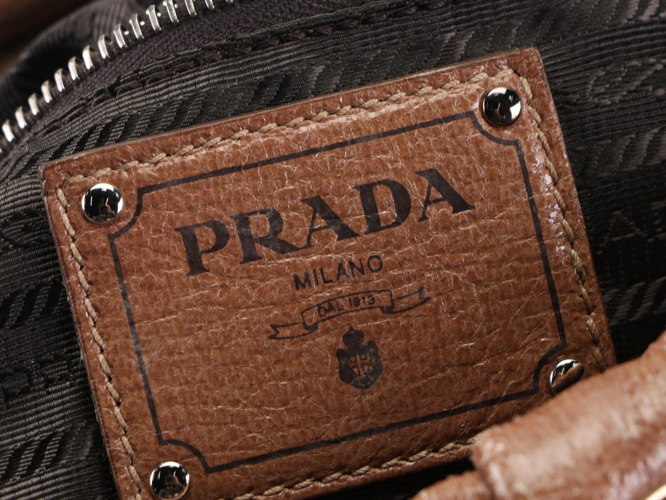 Prada Two-Way Bag BN1602 in Cervo Lux Leather
