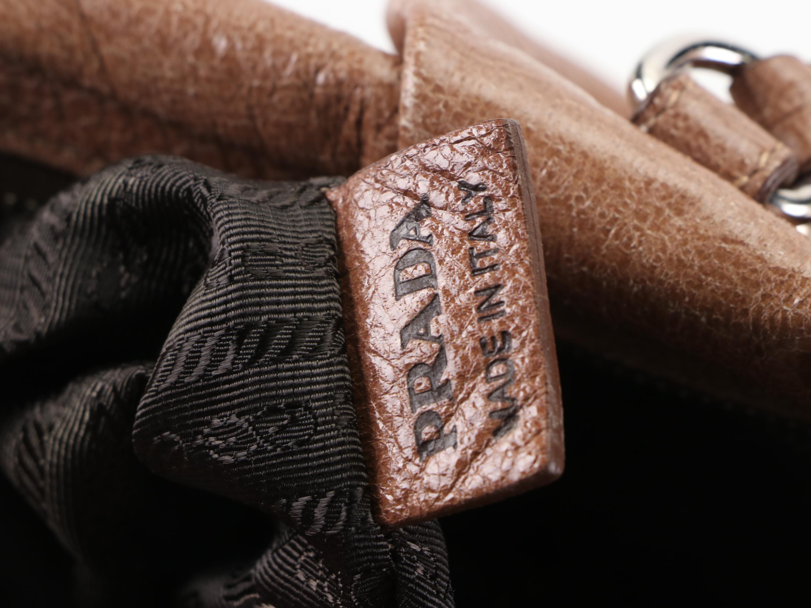 Prada Two-Way Bag BN1602 in Cervo Lux Leather