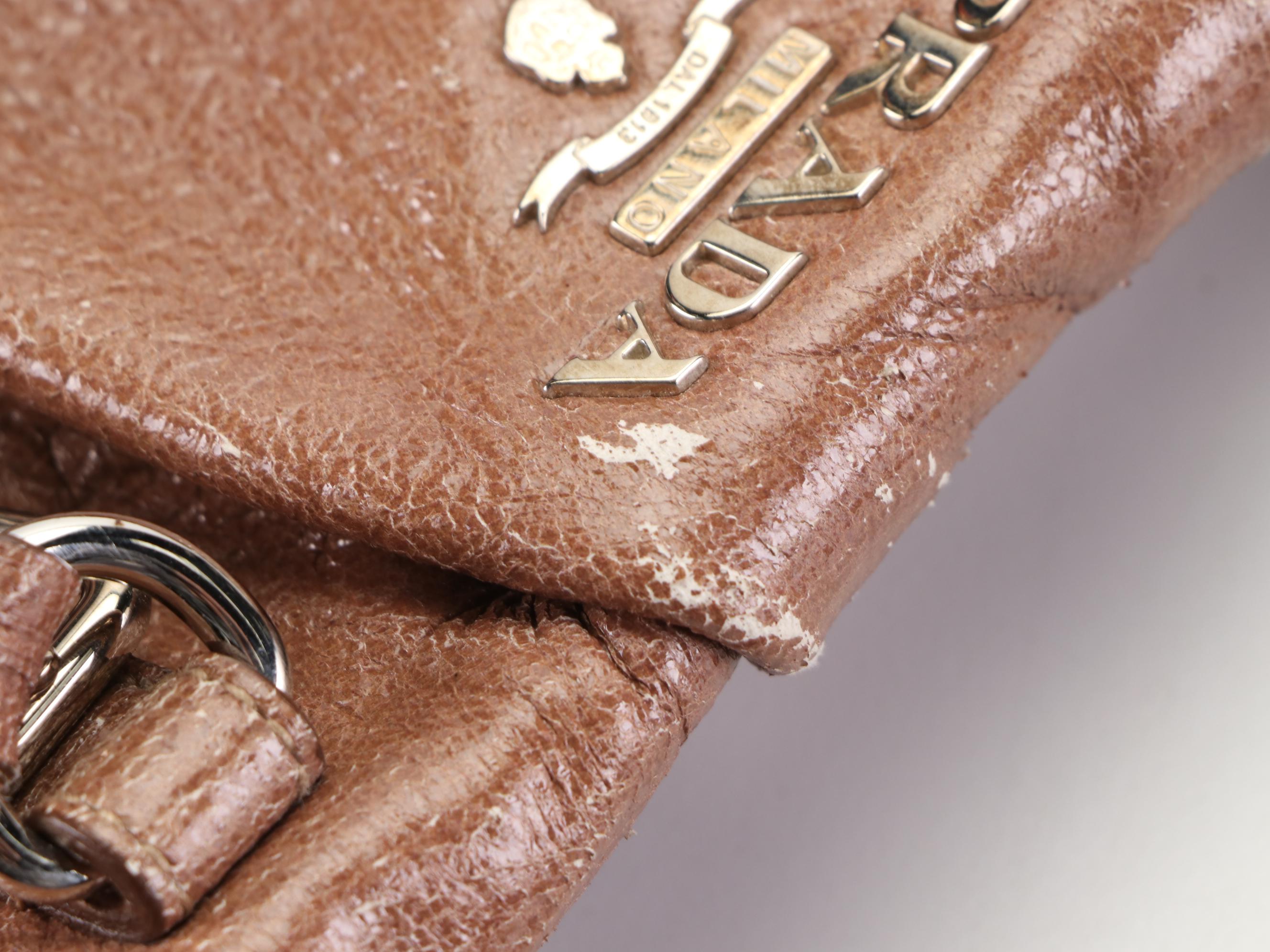 Prada Two-Way Bag BN1602 in Cervo Lux Leather