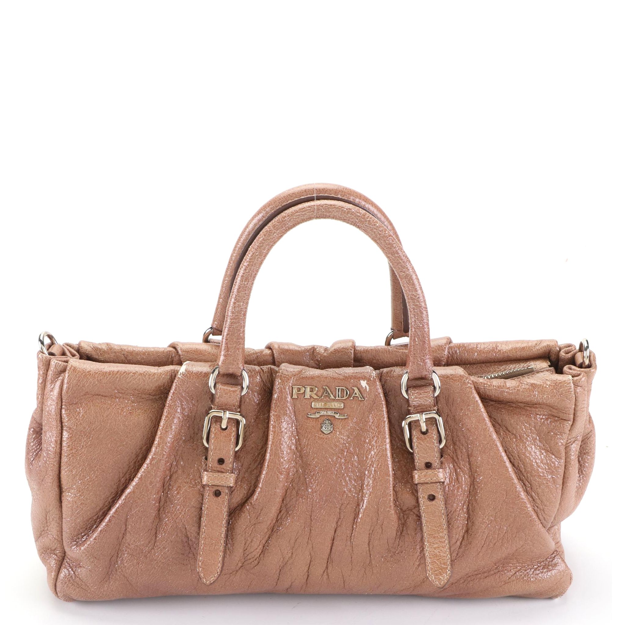 Prada Two-Way Bag BN1602 in Cervo Lux Leather