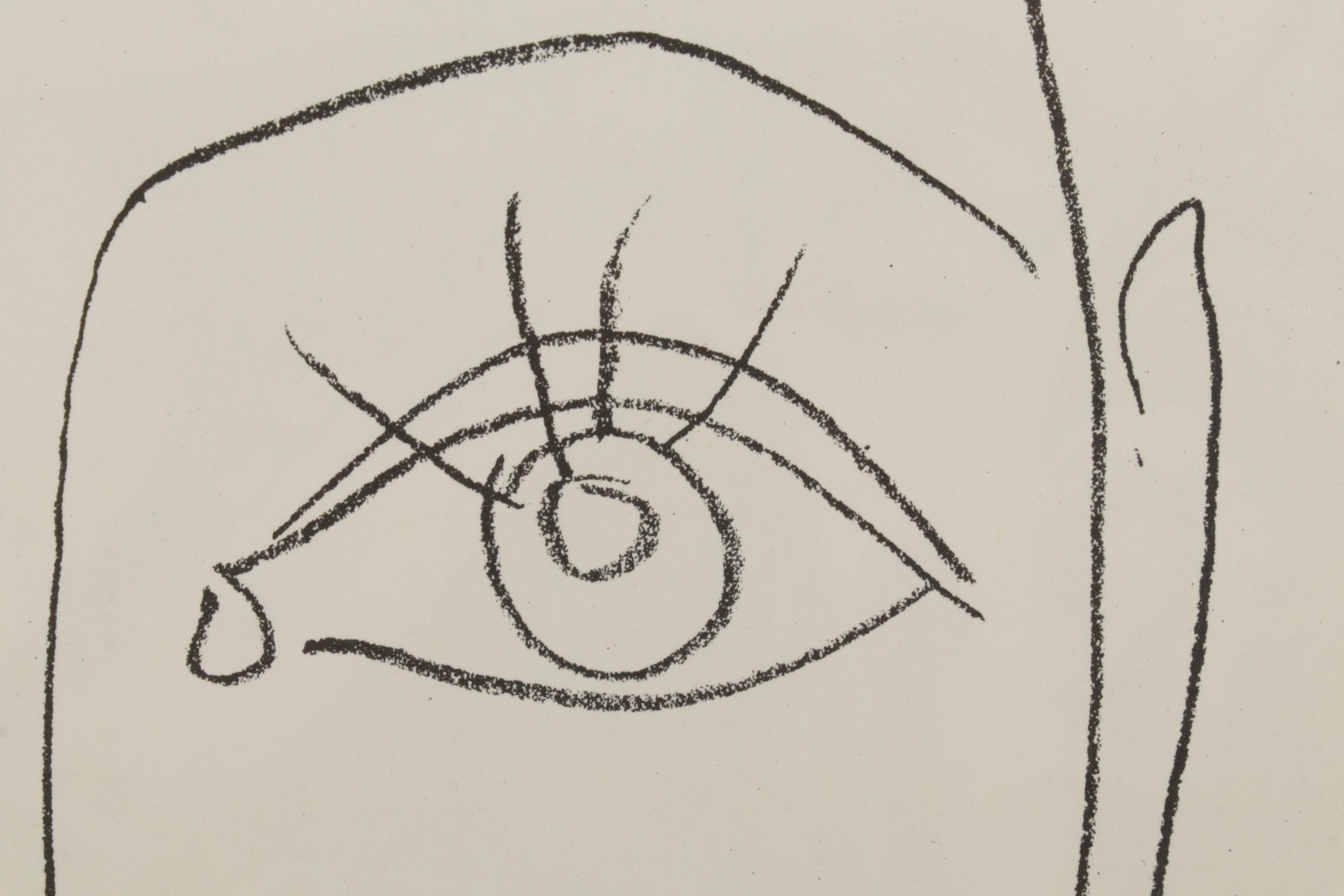 Lithograph After Pablo Picasso "Françoise au nœud dans les cheveux," 1959