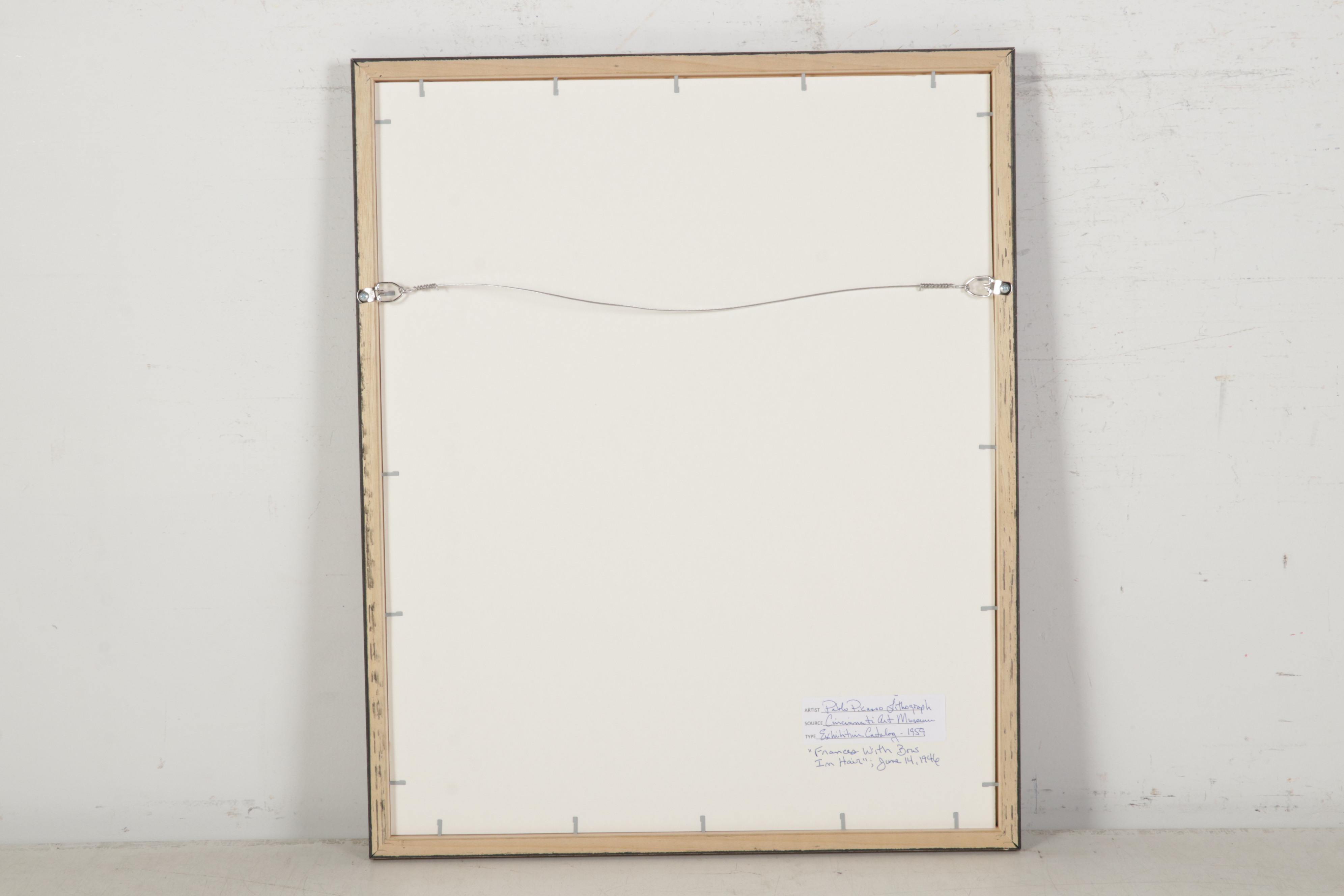 Lithograph After Pablo Picasso "Françoise au nœud dans les cheveux," 1959