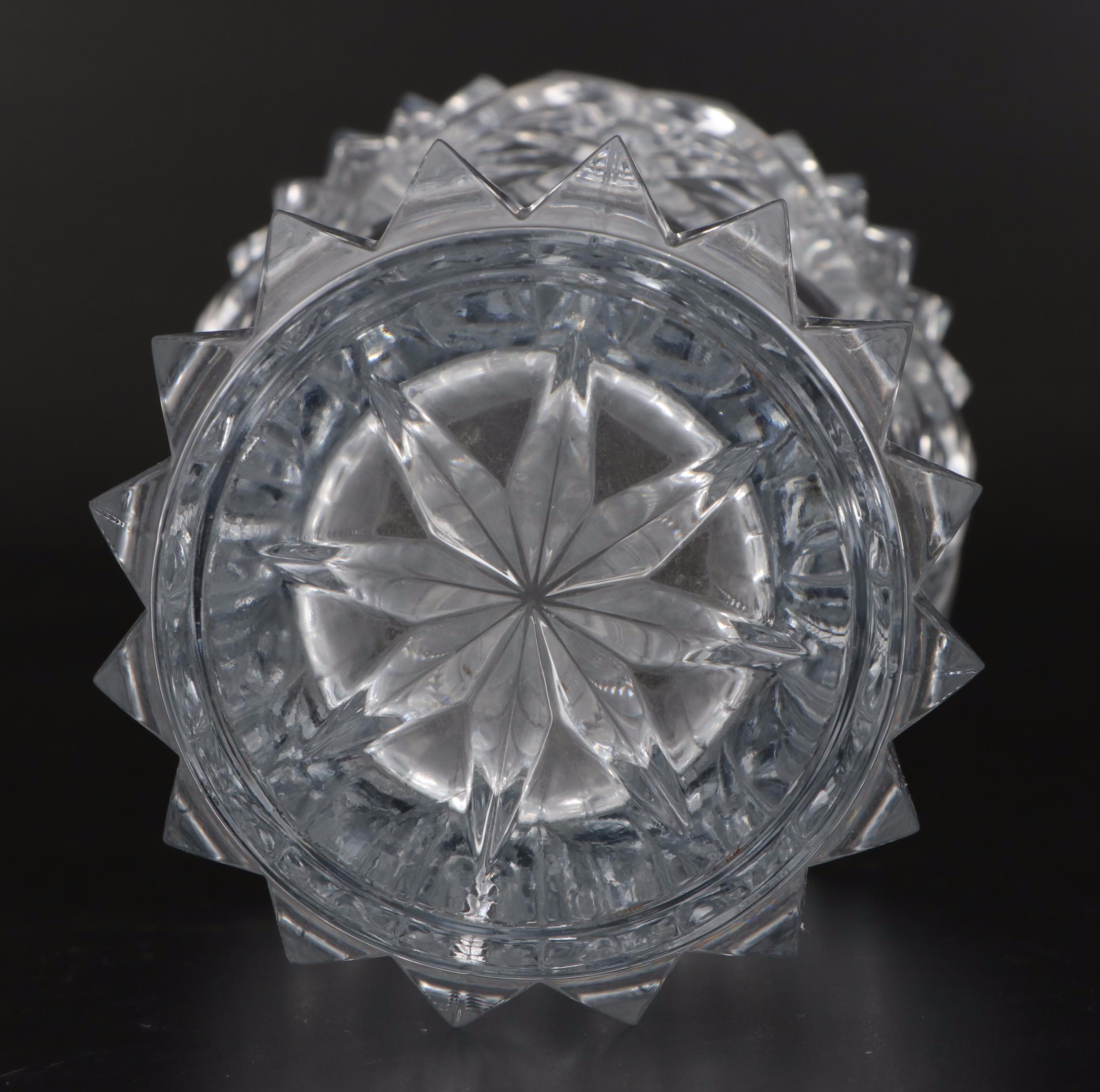 Waterford "Cecily" Crystal Rose Bowl with Other Crystal Bouquet Vase