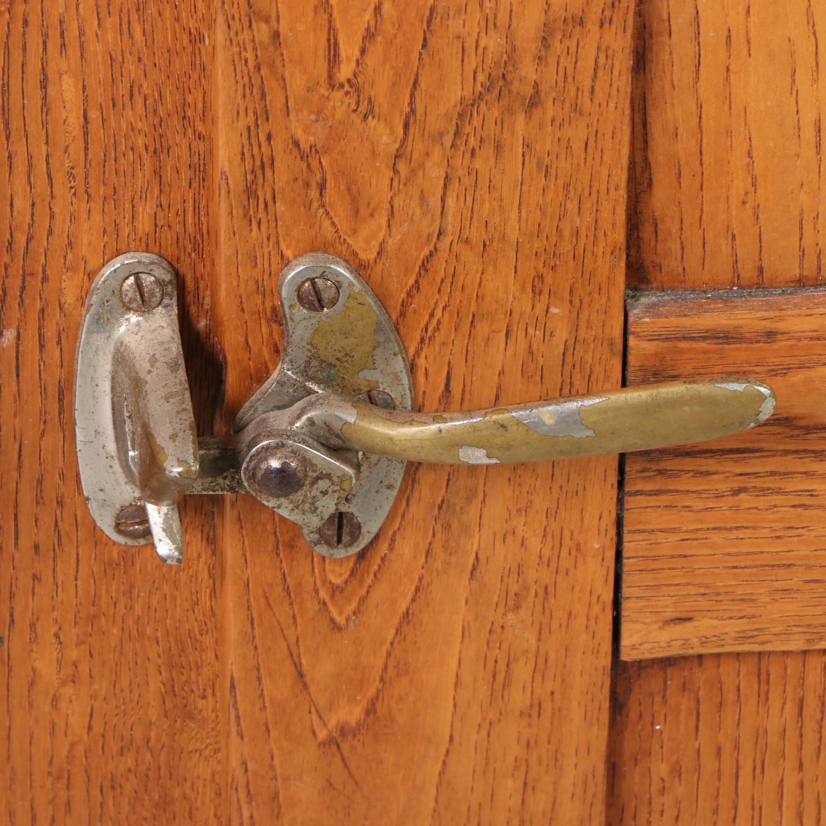 The Monarch Refrigerator Works Oak Triple-Door Ice Box