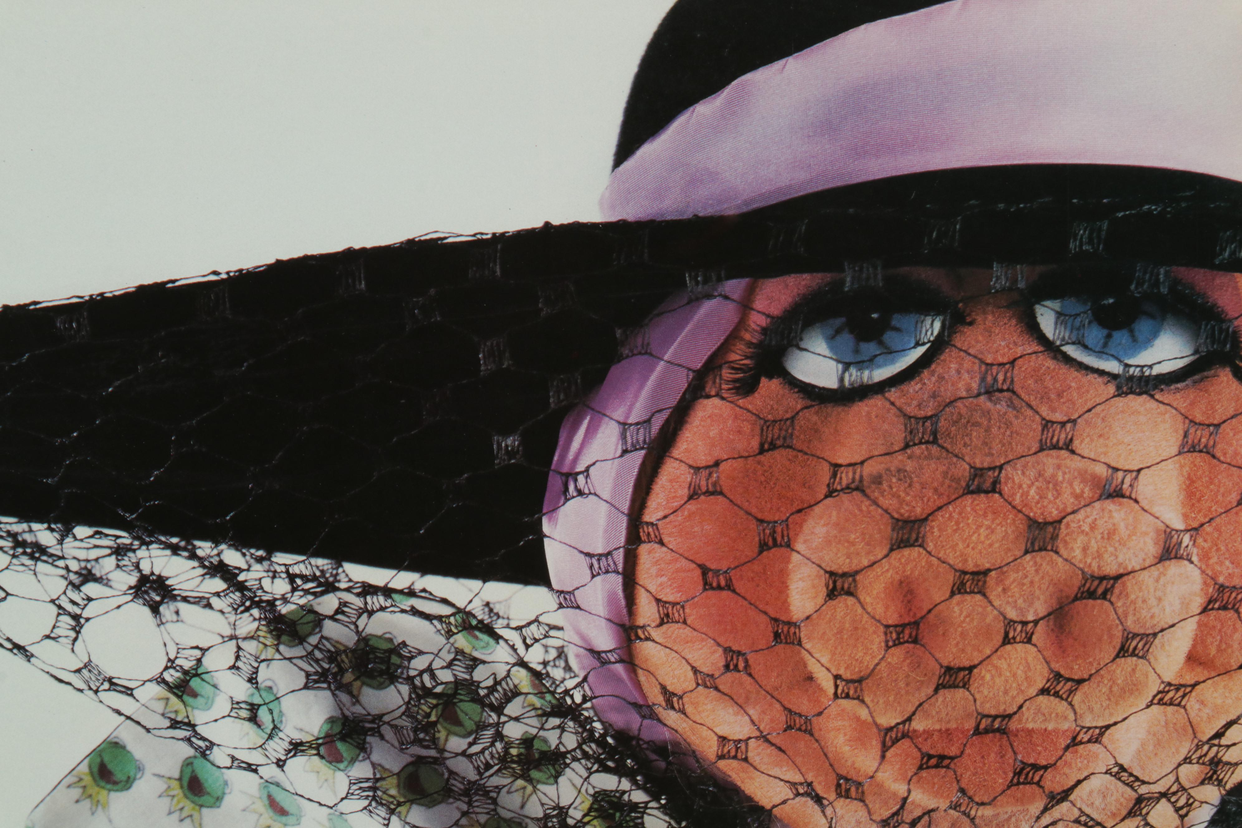 Offset Lithograph of Miss Piggy Cover Girl From "Miss Piggy's Poster Book," 1986