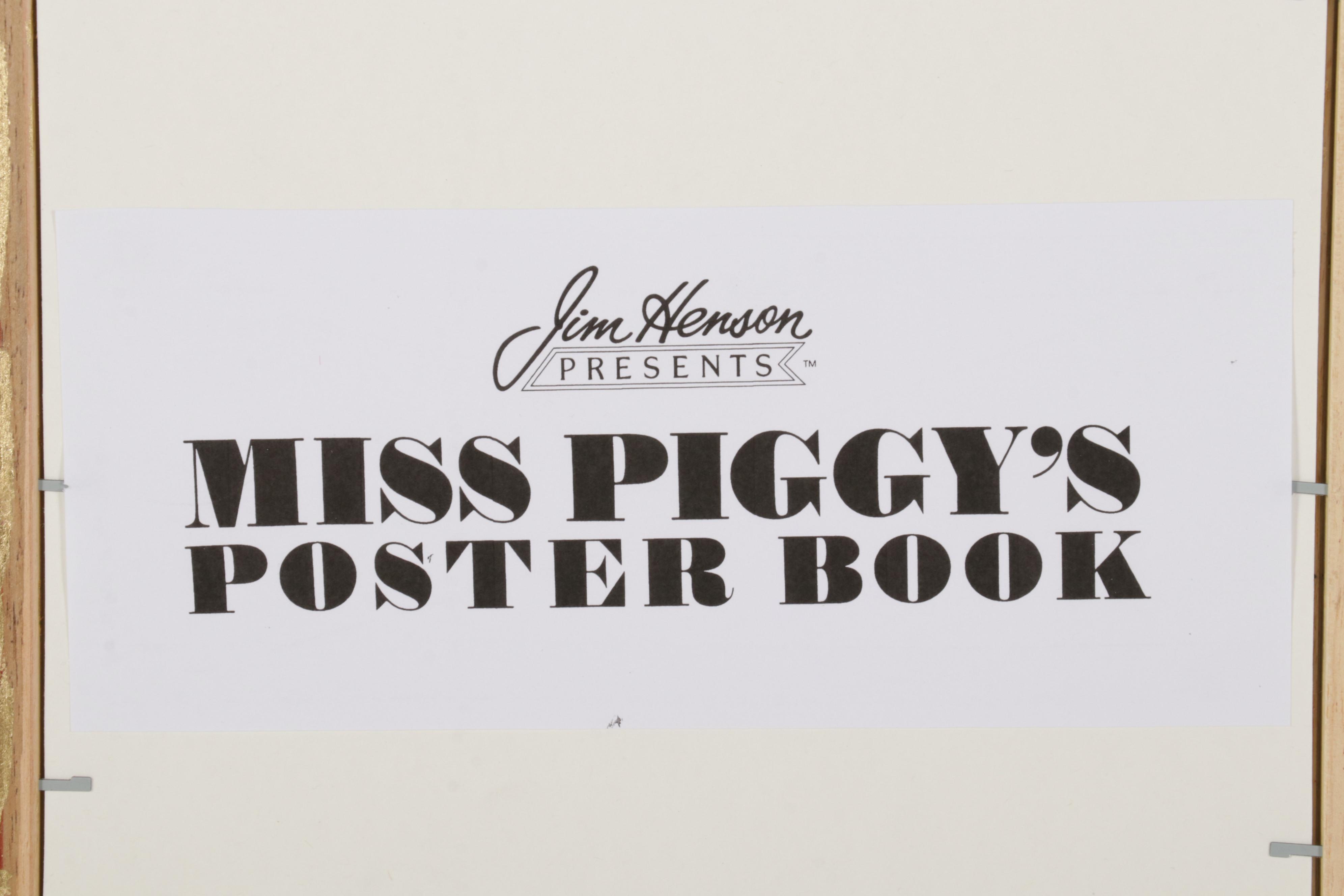 Offset Lithograph of Miss Piggy Cover Girl From "Miss Piggy's Poster Book," 1986