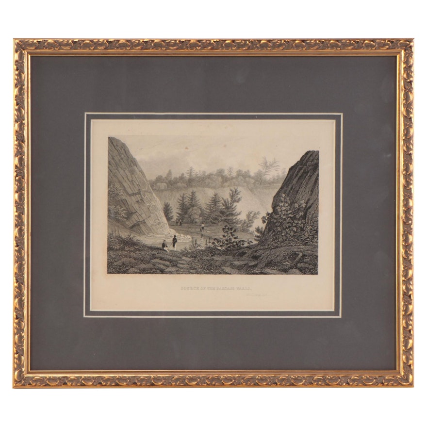 Engraving After James Archer "Source of the Passaic Falls," Late 19th Century