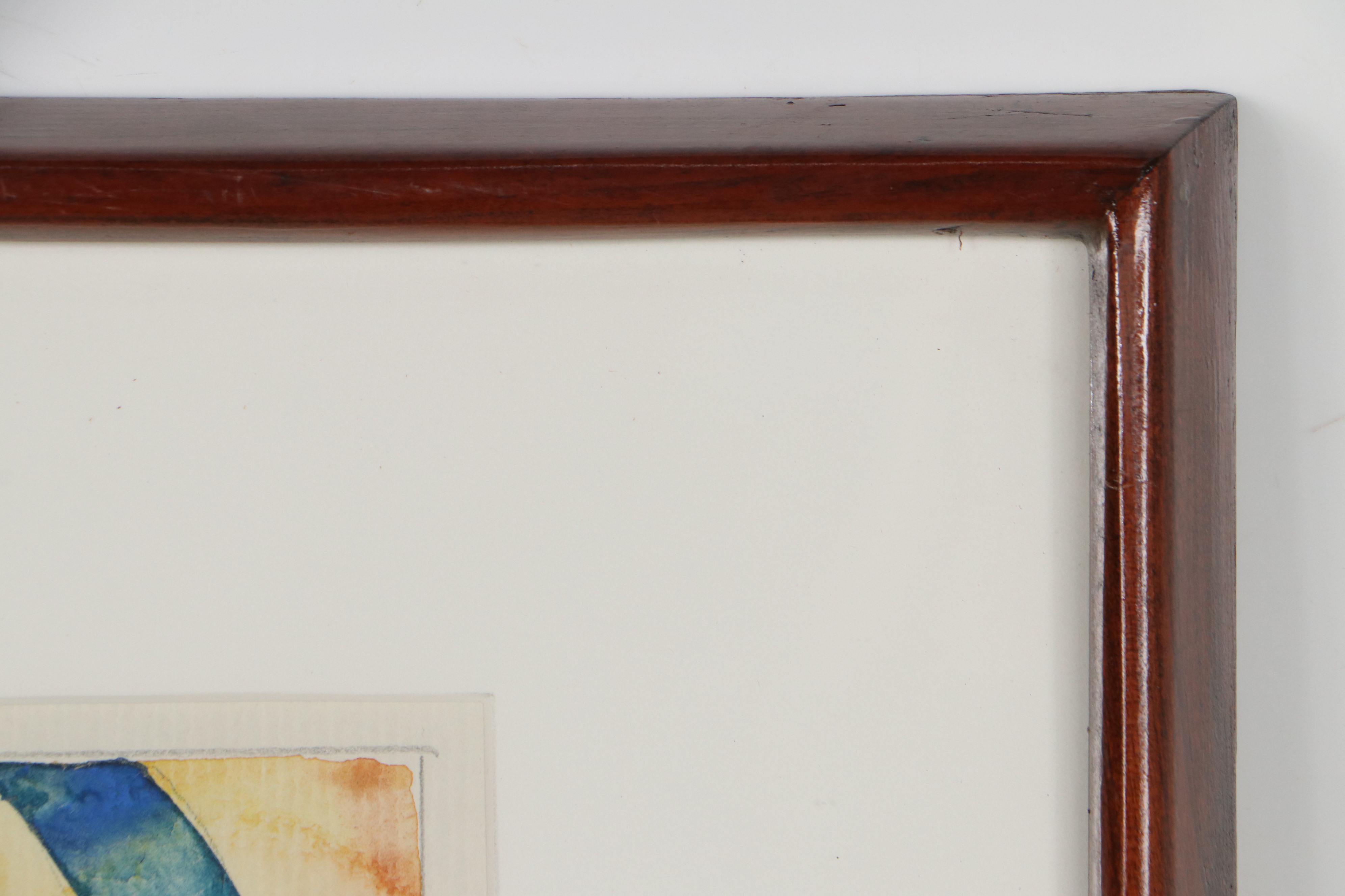 Walter Sorge Watercolor Painting "Falling Angels," 1992