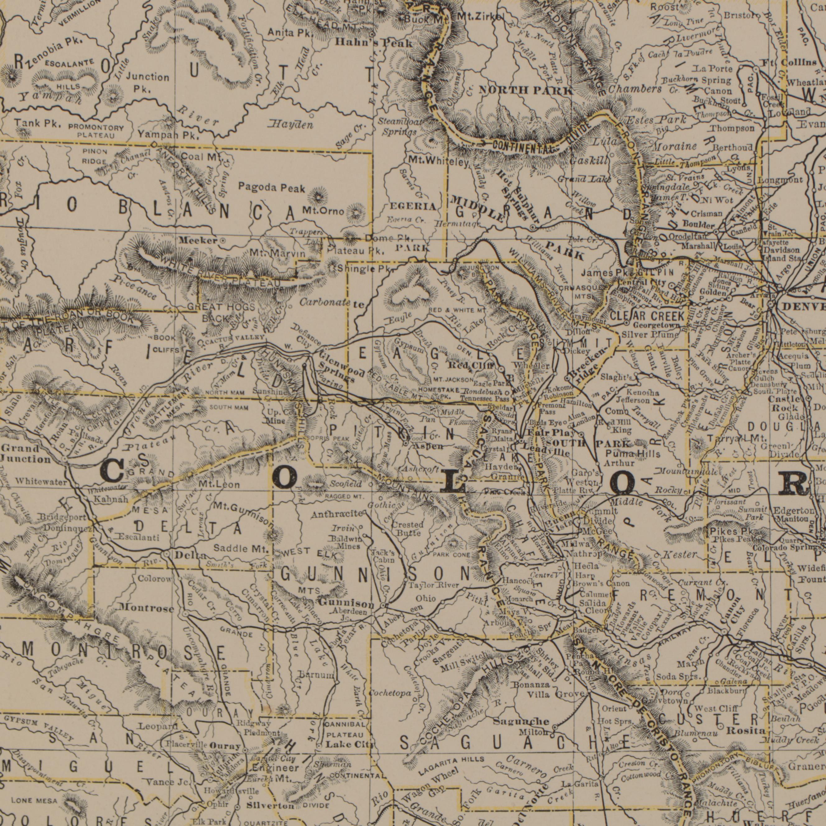 Rand, McNally & Co. Wax Engraving Map of Colorado, circa 1890