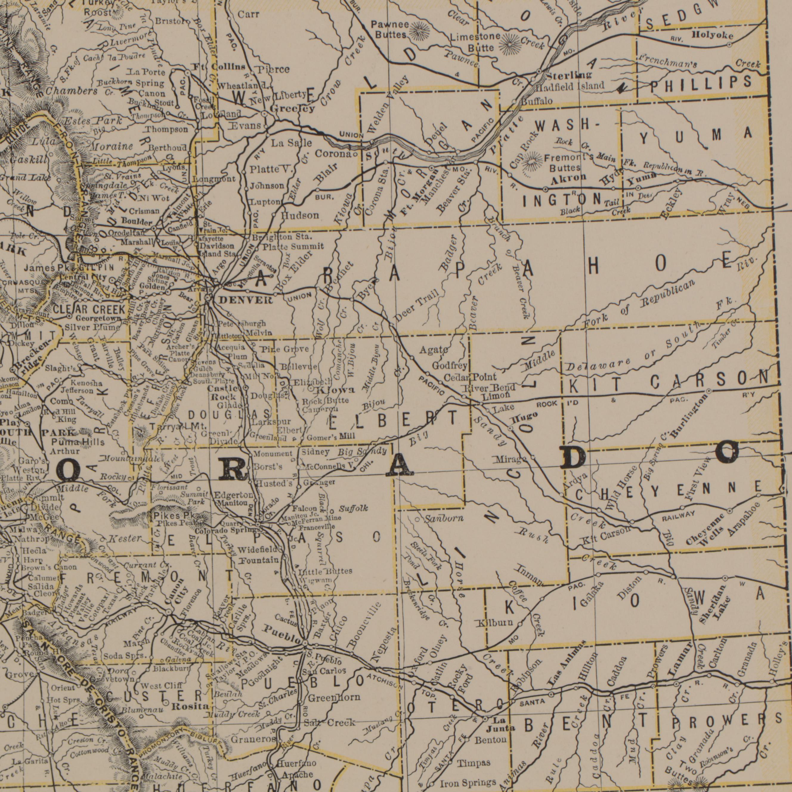 Rand, McNally & Co. Wax Engraving Map of Colorado, circa 1890