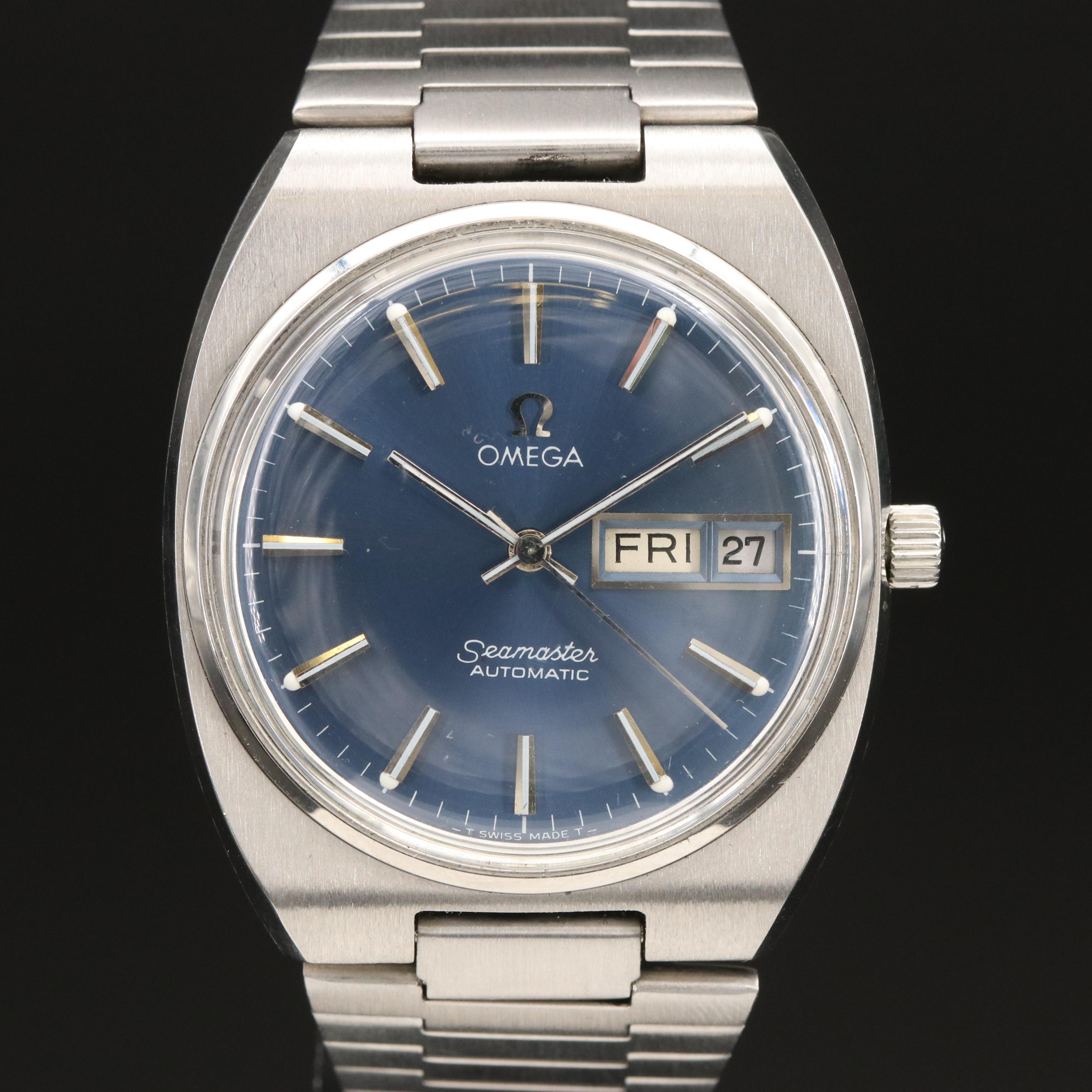 Omega Seamaster Day/Date Automatic Watch