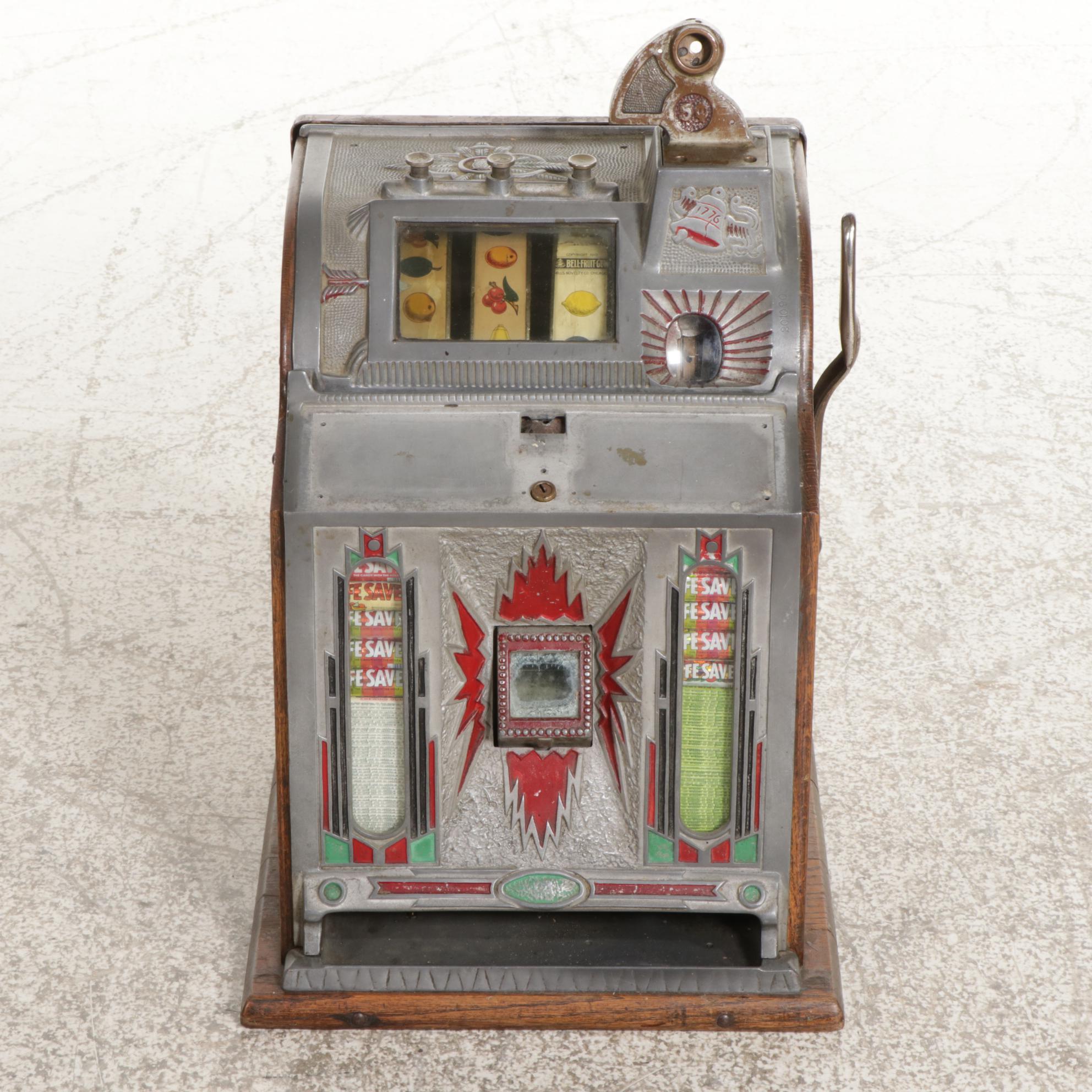 Mills Novelty Co. Liberty Bell Coin Slot Machine Candy Dispenser, Circa 1910